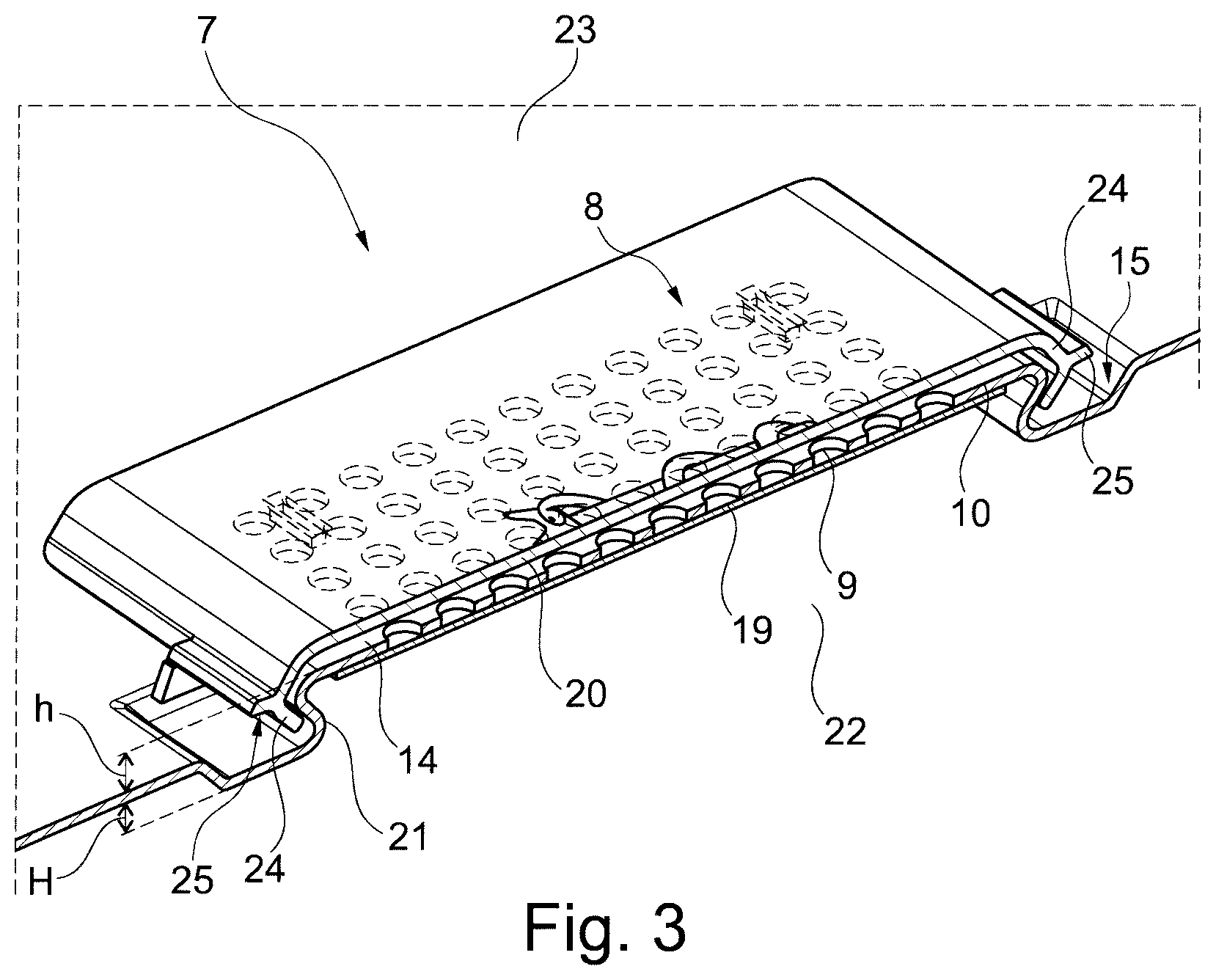 Patent US12303306 Figure 2 – Modularly structured lid for a sterile container and filter covering for such a lid