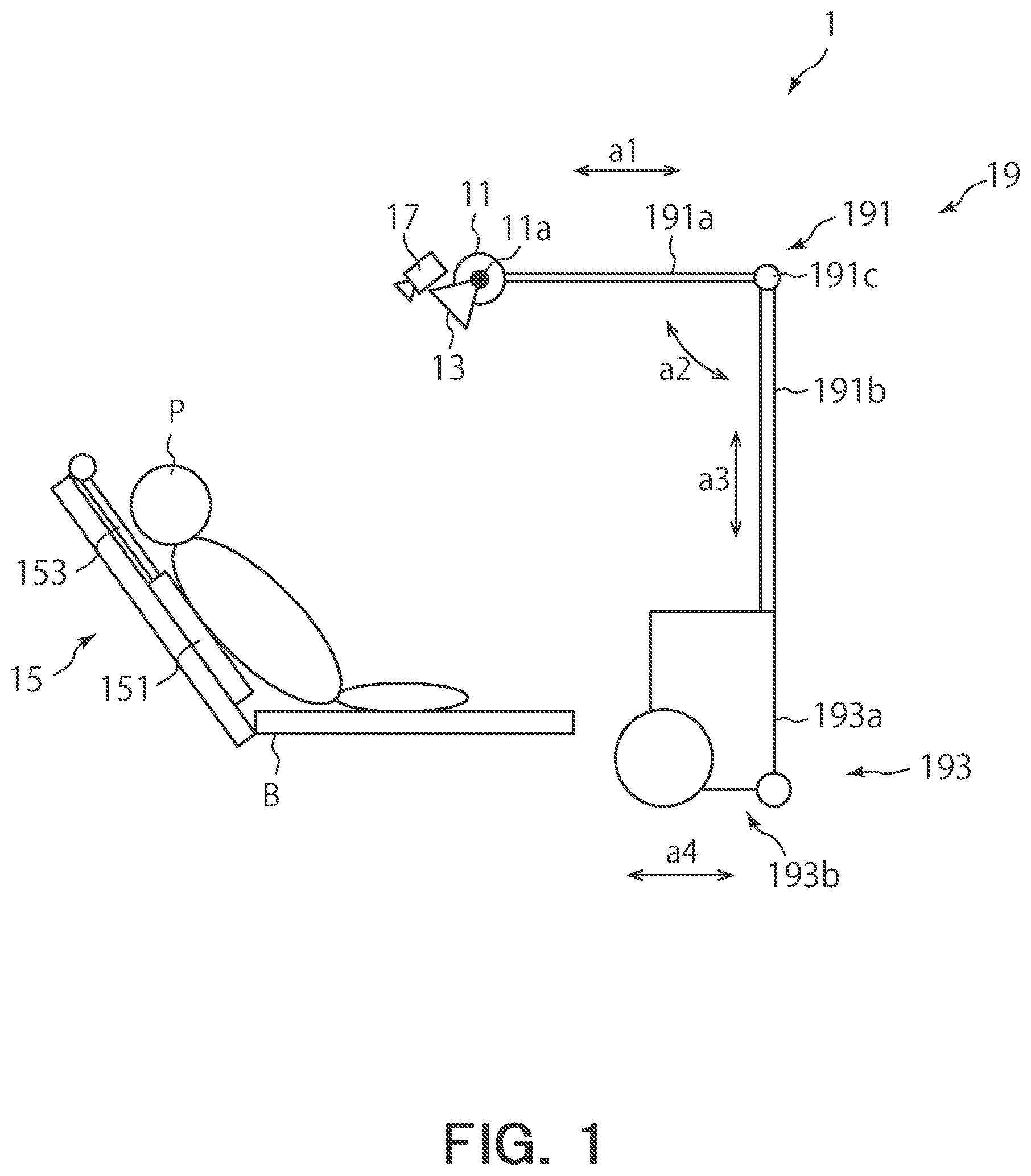 Patent US12303308 Figure 1 – X-ray diagnosis apparatus and non-transitory computer readable storage medium