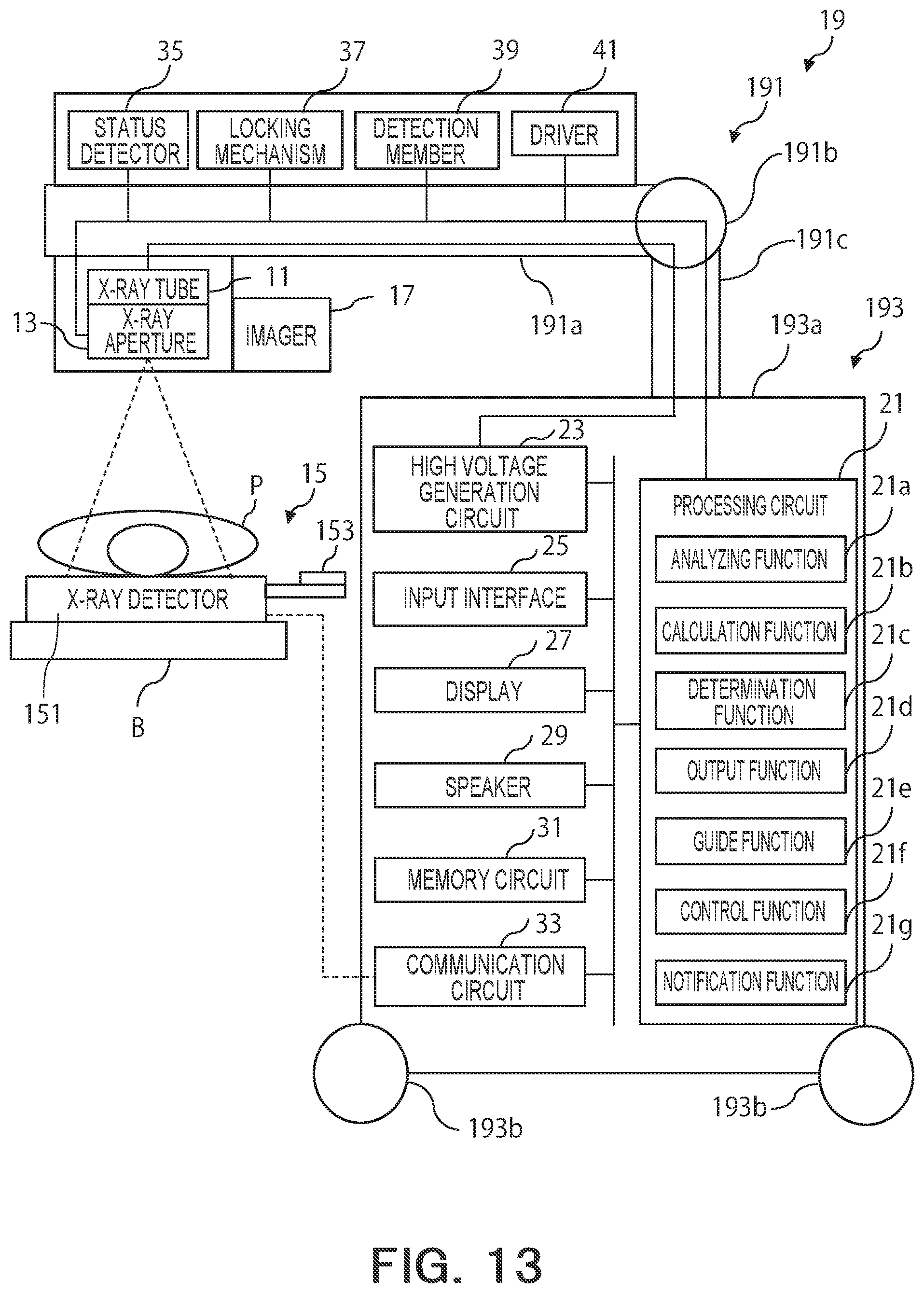 Patent US12303308 Figure 13 – X-ray diagnosis apparatus and non-transitory computer readable storage medium