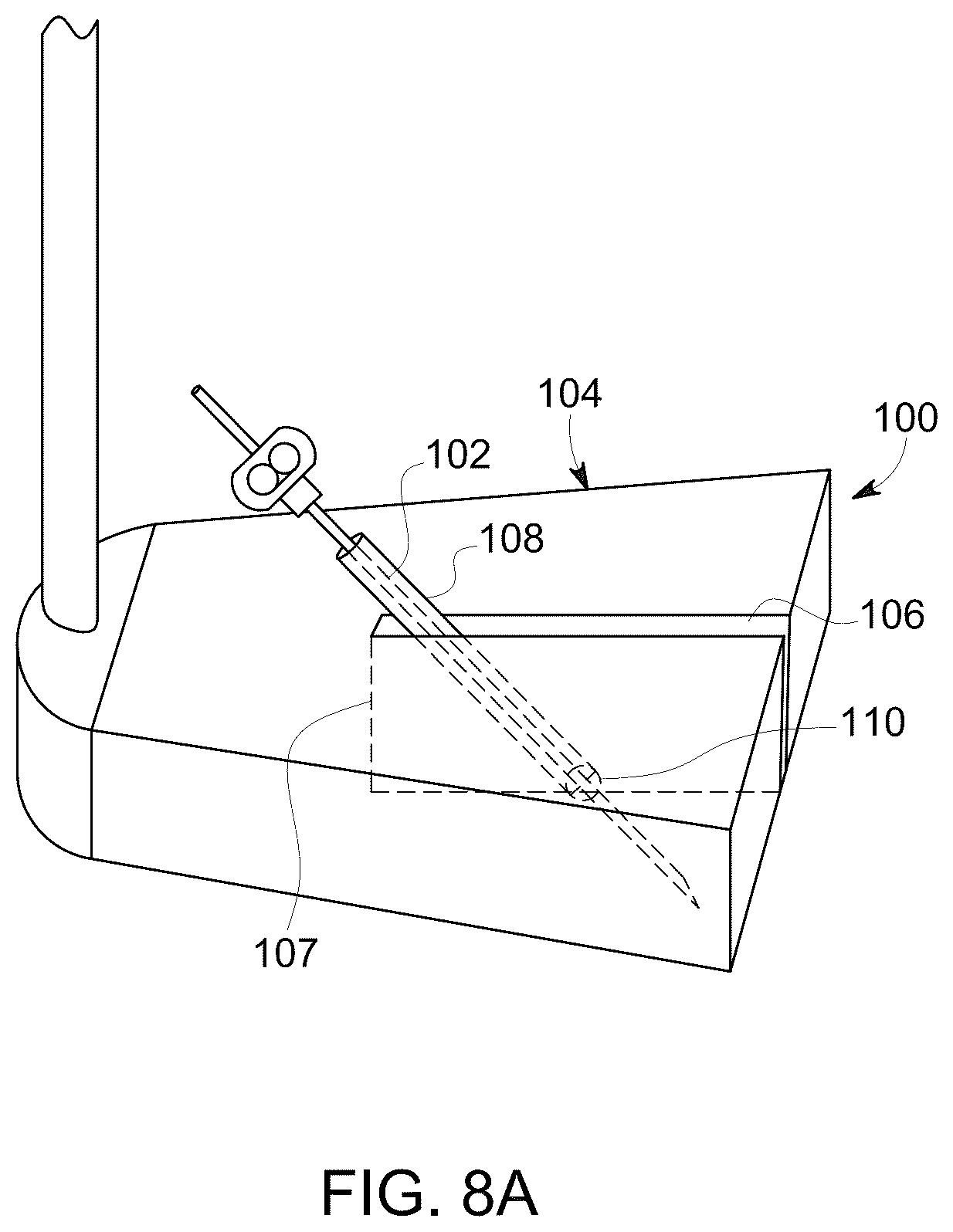 Patent US12303322 Figure 10 – Ultrasound probe with an integrated needle assembly and a computer program product, a method and a system for providing a path for inserting a needle of the ultrasound probe