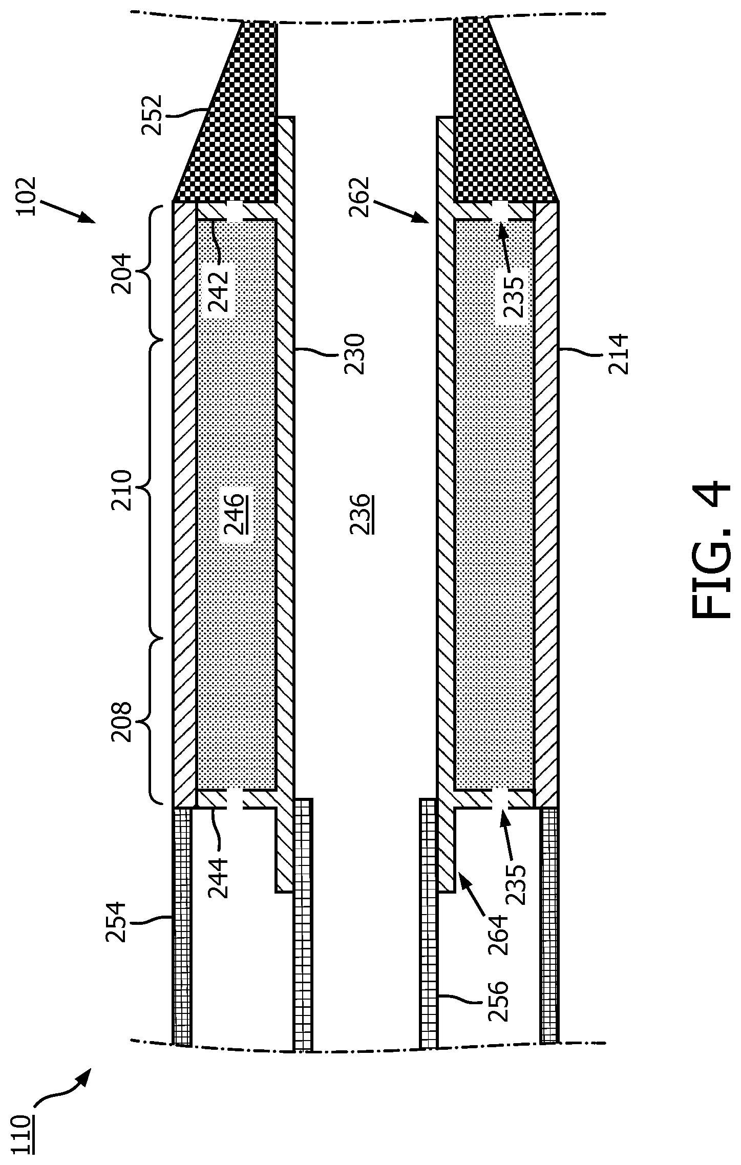 Patent US12303327 Figure 4 – Flexible support member for intraluminal imaging device and associated devices, systems, and methods