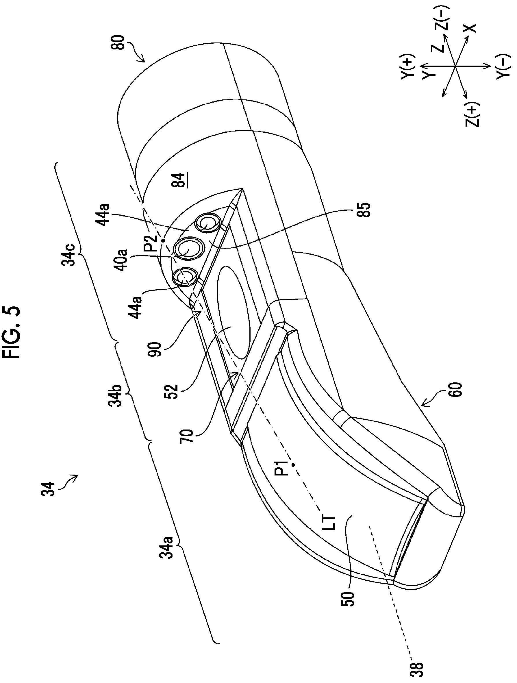 Patent US12303328 Figure 5 – Ultrasonic endoscope and distal end unit thereof