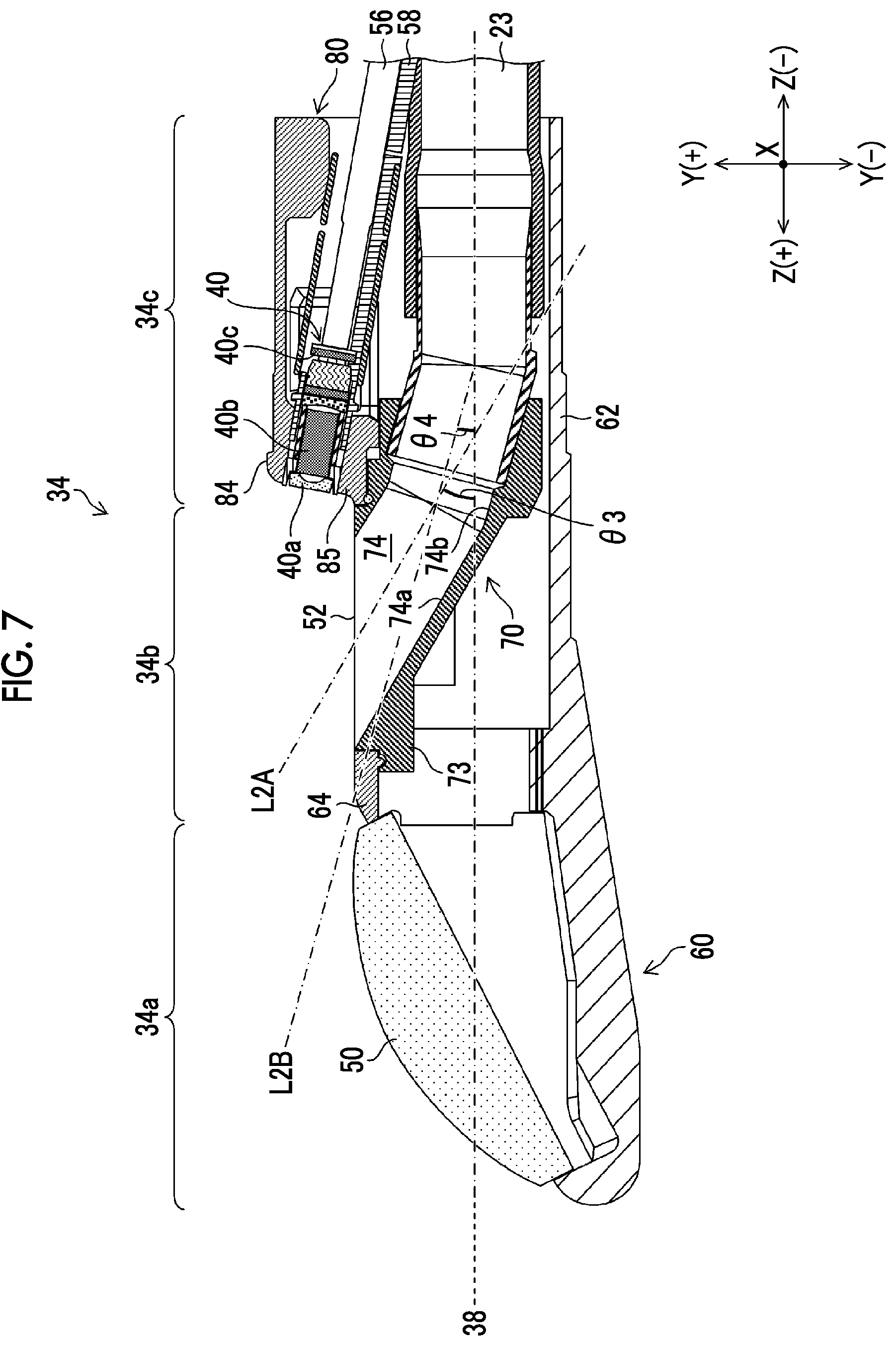 Patent US12303328 Figure 7 – Ultrasonic endoscope and distal end unit thereof