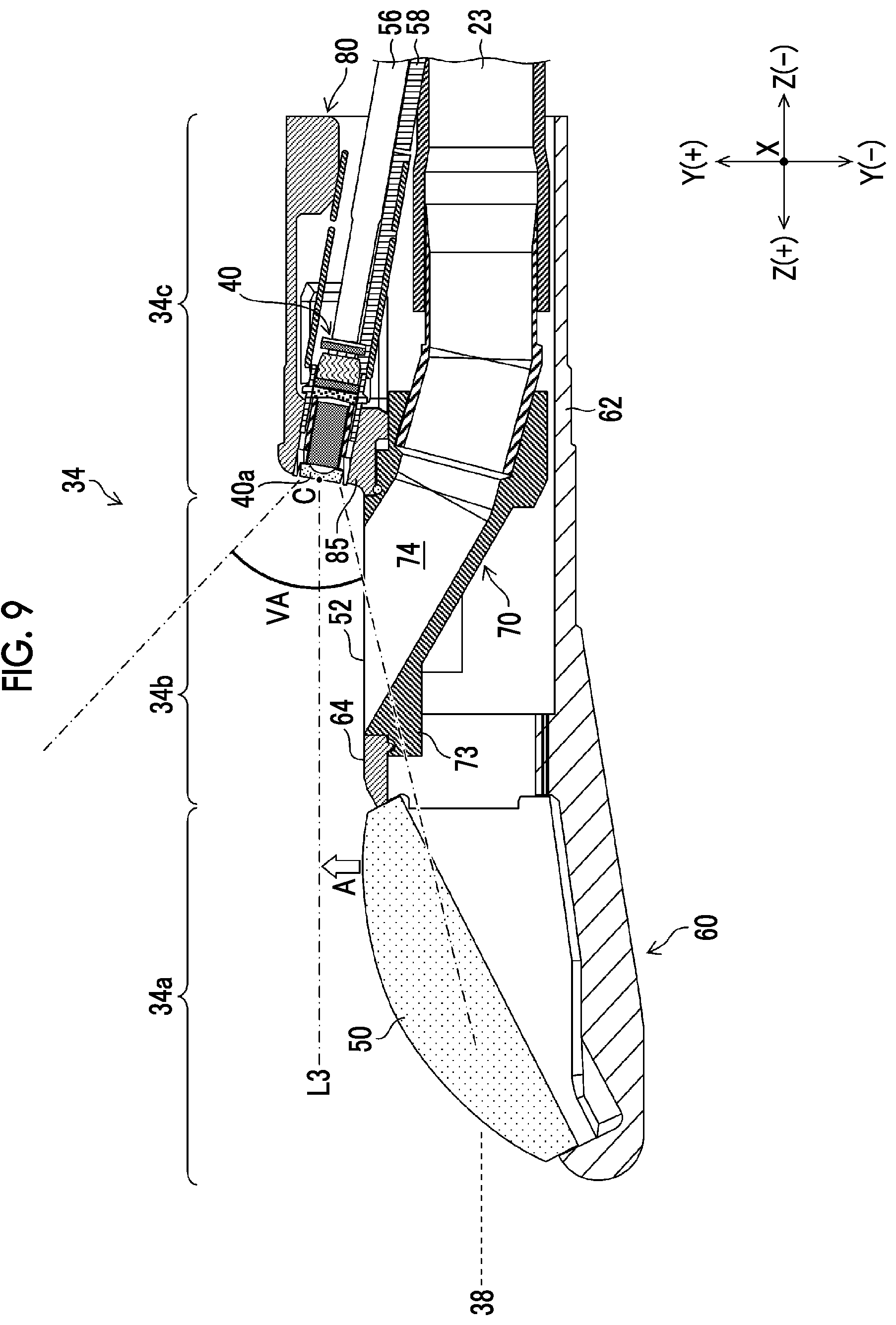 Patent US12303328 Figure 9 – Ultrasonic endoscope and distal end unit thereof