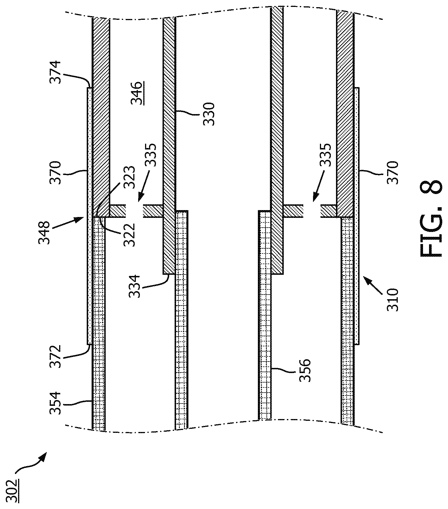 Patent US12303329 Figure 7 – Fluid barrier for intraluminal ultrasound imaging and associated devices, systems, and methods