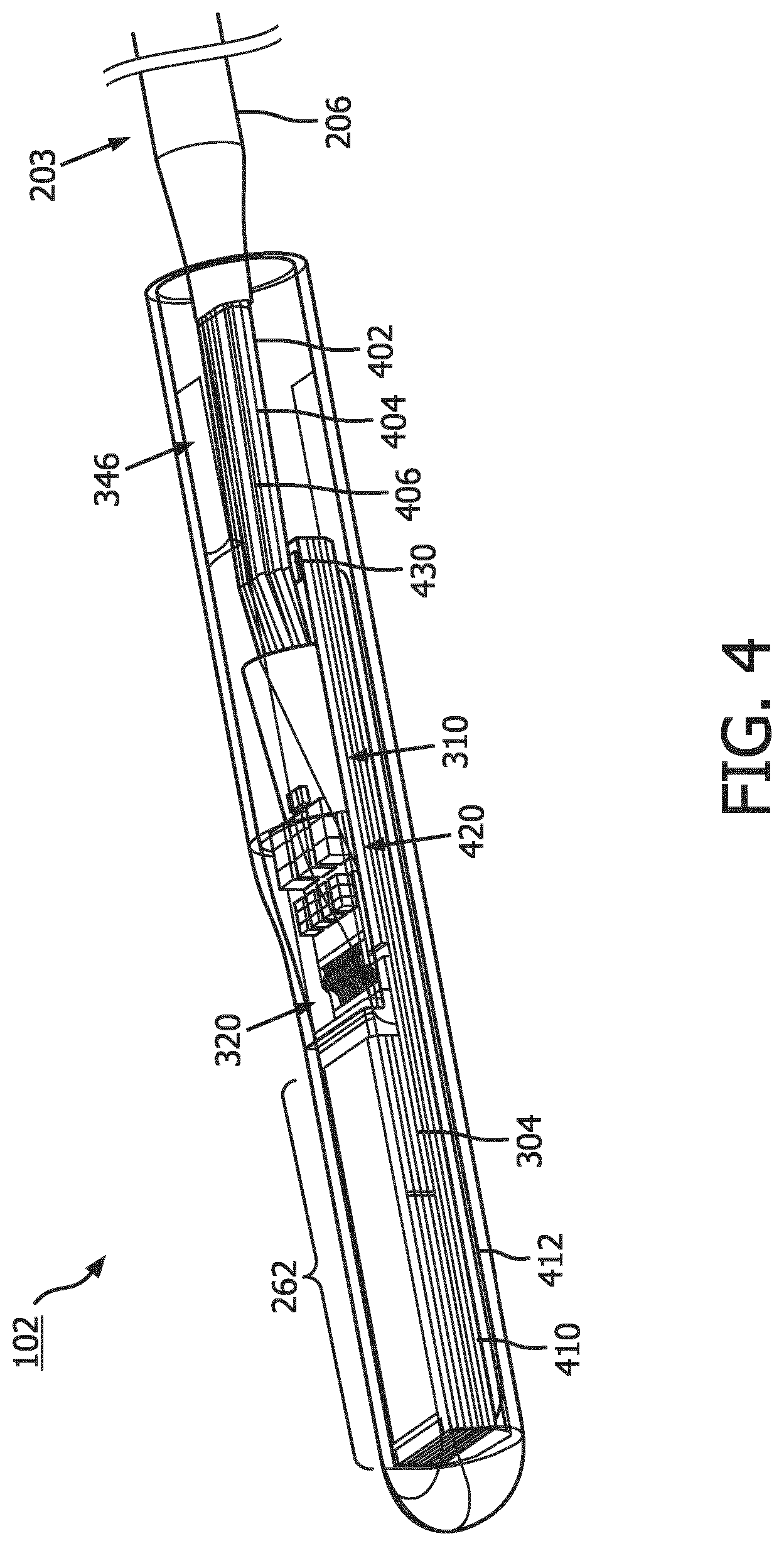 Patent US12303333 Figure 5 – Electrical wire connection in intraluminal ultrasound imaging devices and system