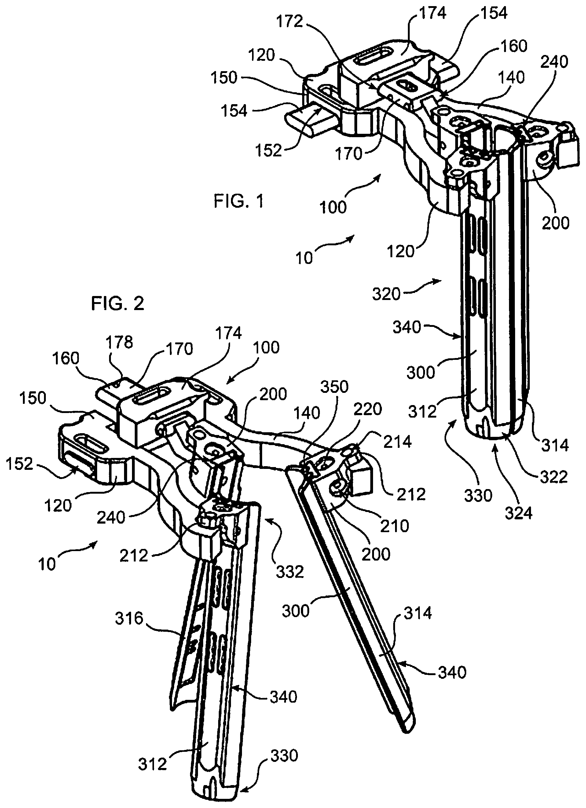 Patent US12303339 Figure 1 – Retracting tissue