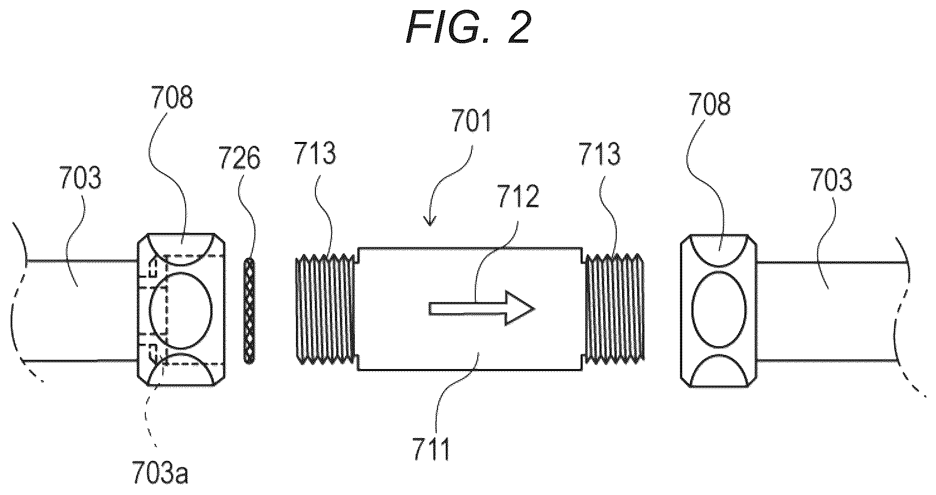 Patent US12303342 Figure 2 – Liquid processing nozzle for purifying liquid piping of dental device