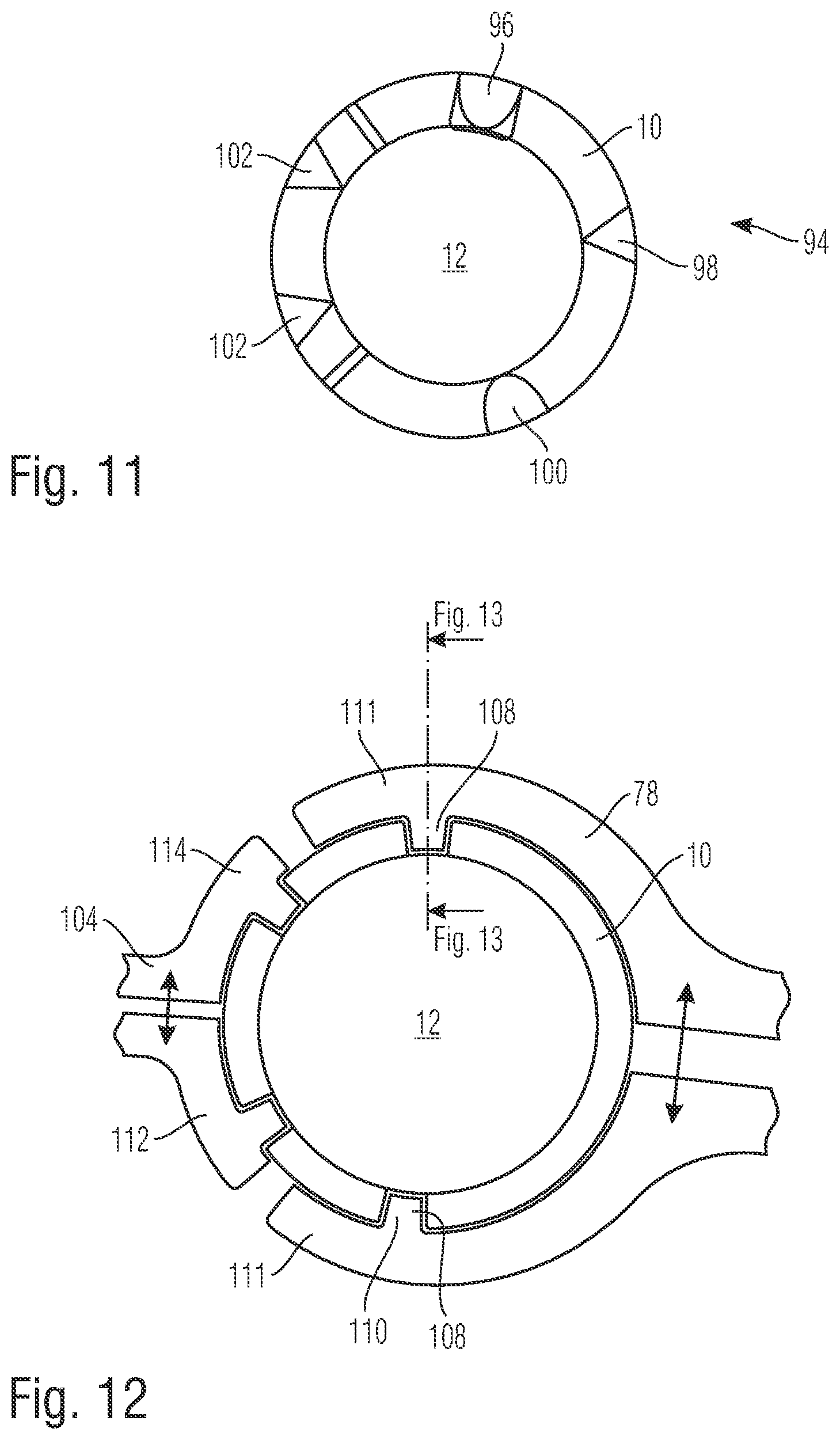 Patent US12303343 Figure 6 – Round dental blank holding ring and an arrangement having a blank and a holding ring