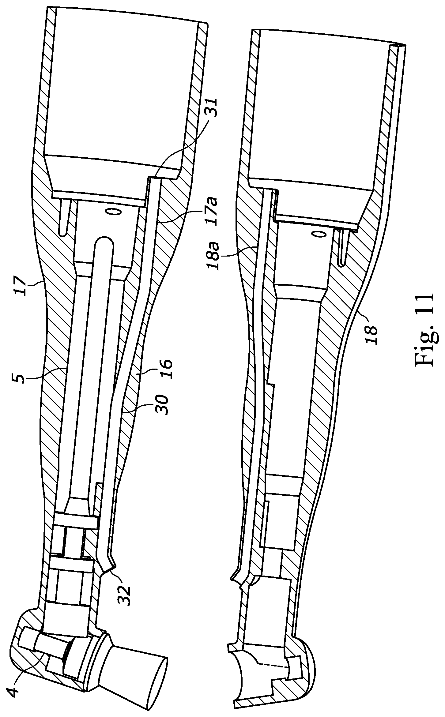Patent US12303344 Figure 7 – Angled-head rotary cleaning device for dental purposes