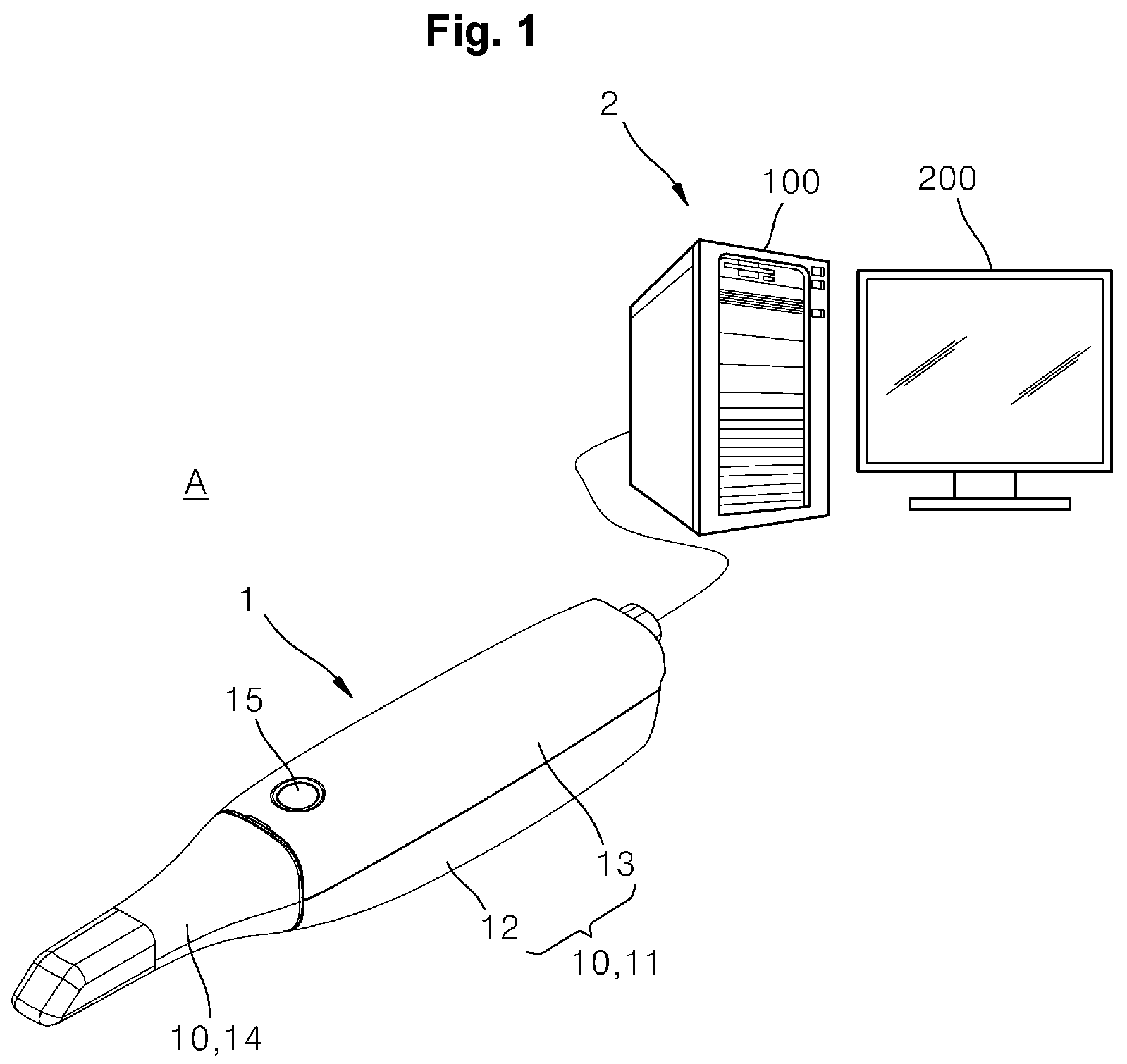 Patent US12303354 Figure 1 – Alignment state indicating apparatus and method