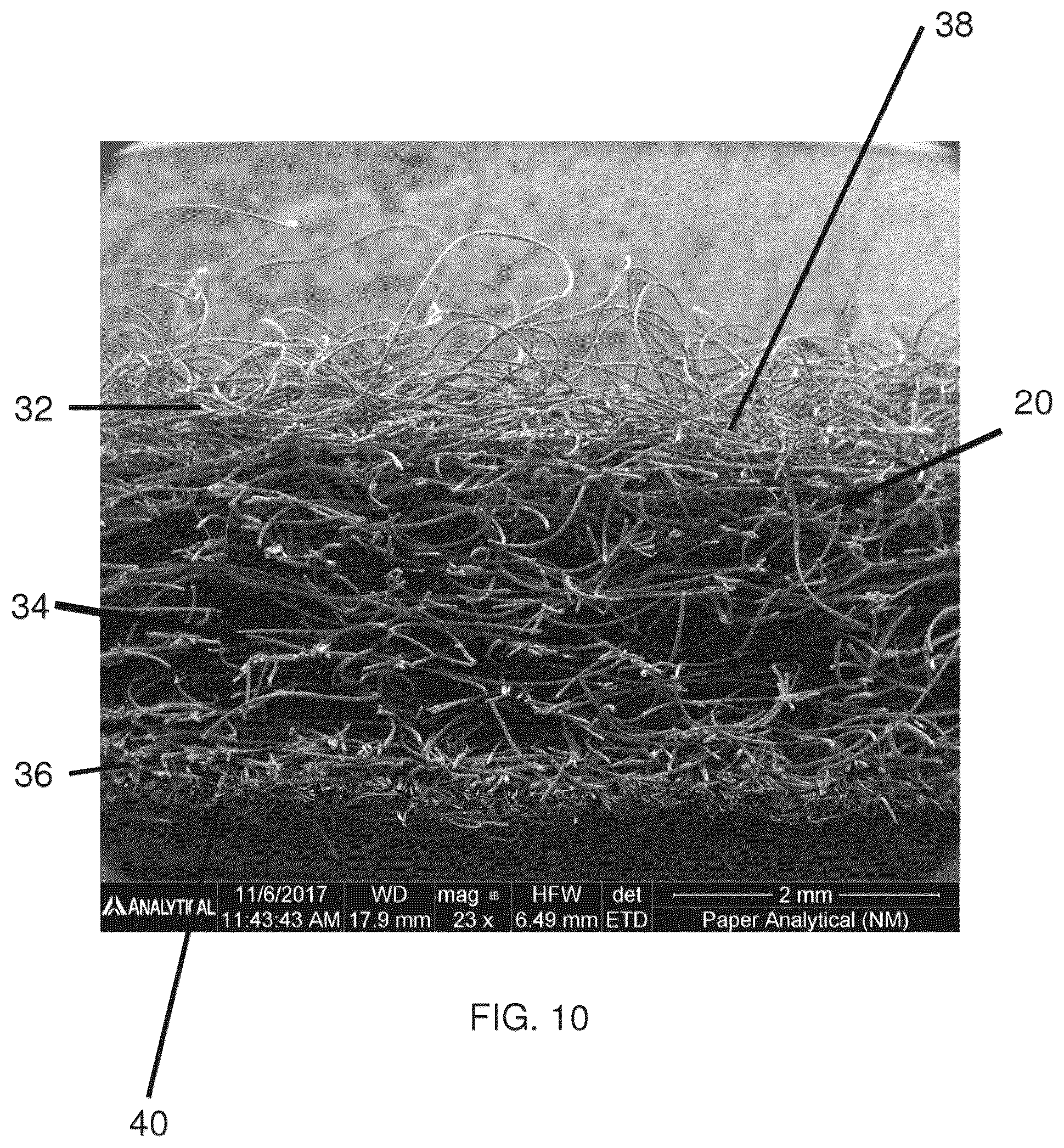 Patent US12303359 Figure 9 – Layer for absorbent article