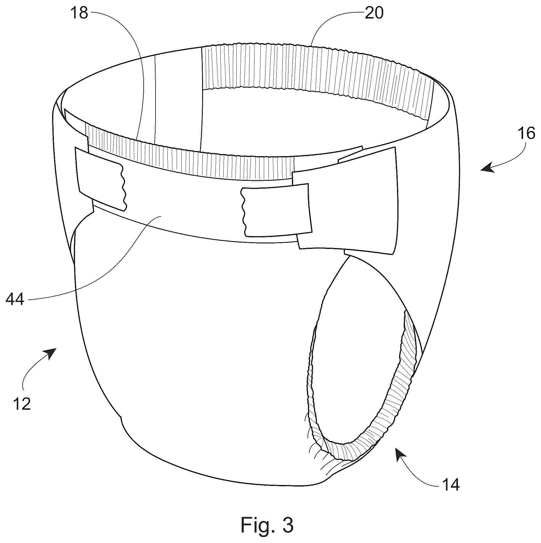 Patent US12303360 Figure 3 – Nonwoven webs with visually discernible patterns and improved texture perception