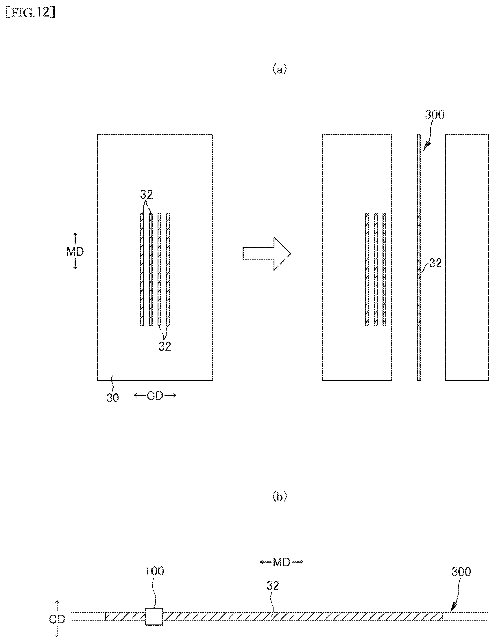 Patent US12303368 Figure 12 – Disposable wearable article