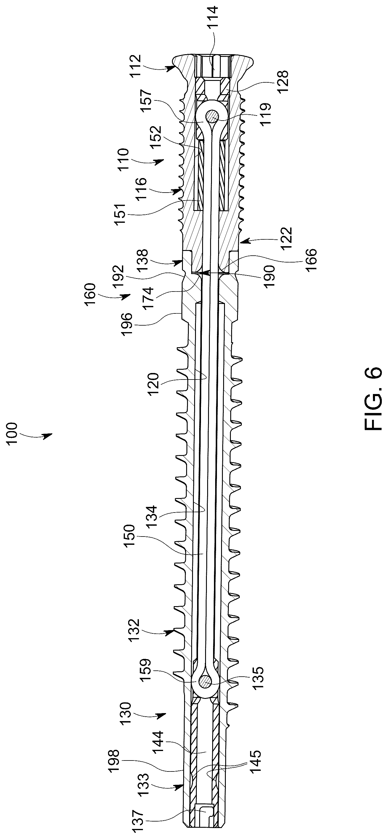 Patent US12303377 Figure 6 – Dynamic fixation implant and method of use