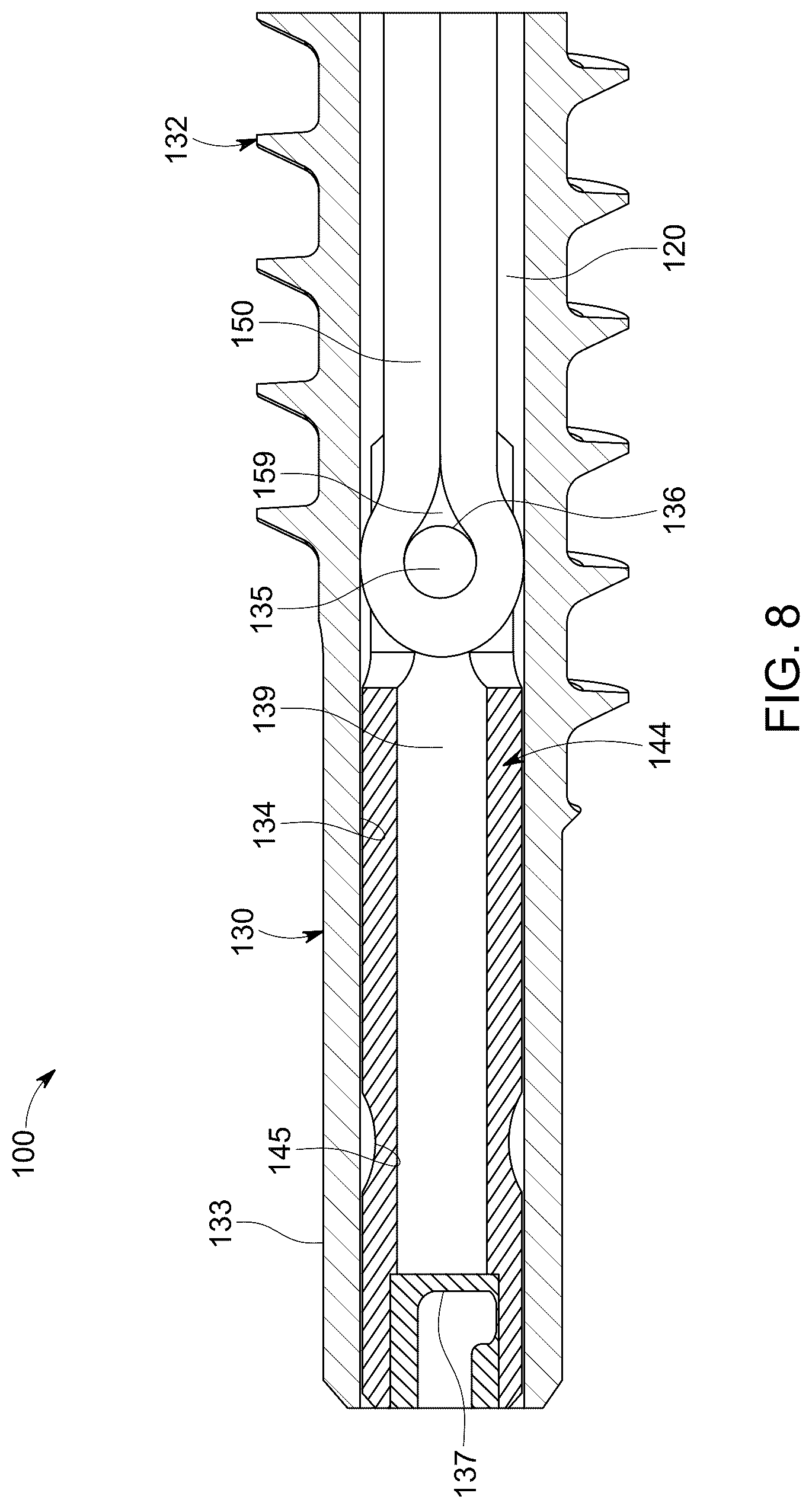 Patent US12303377 Figure 8 – Dynamic fixation implant and method of use