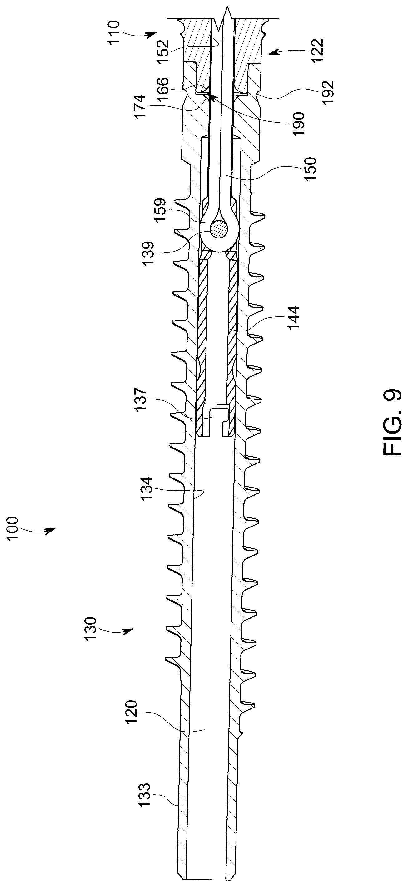 Patent US12303377 Figure 9 – Dynamic fixation implant and method of use
