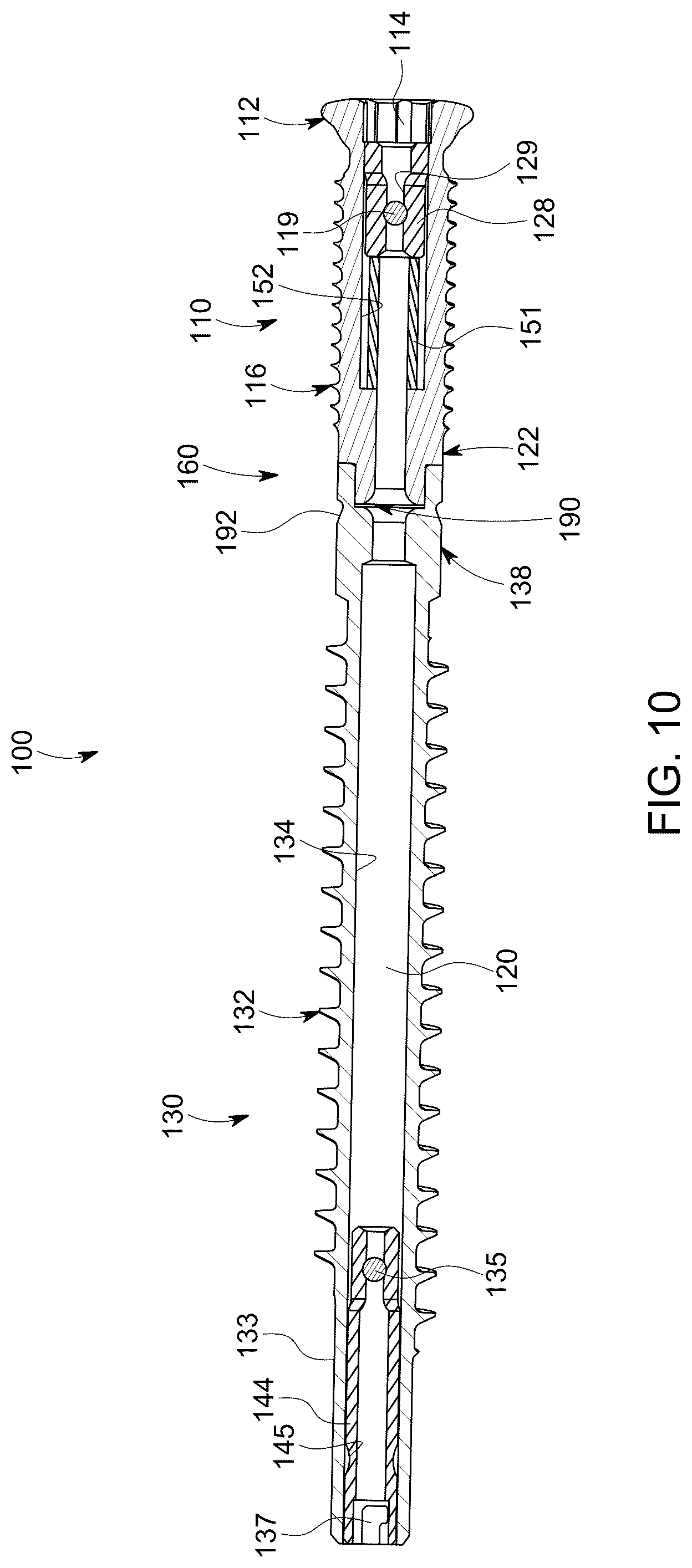 Patent US12303377 Figure 10 – Dynamic fixation implant and method of use