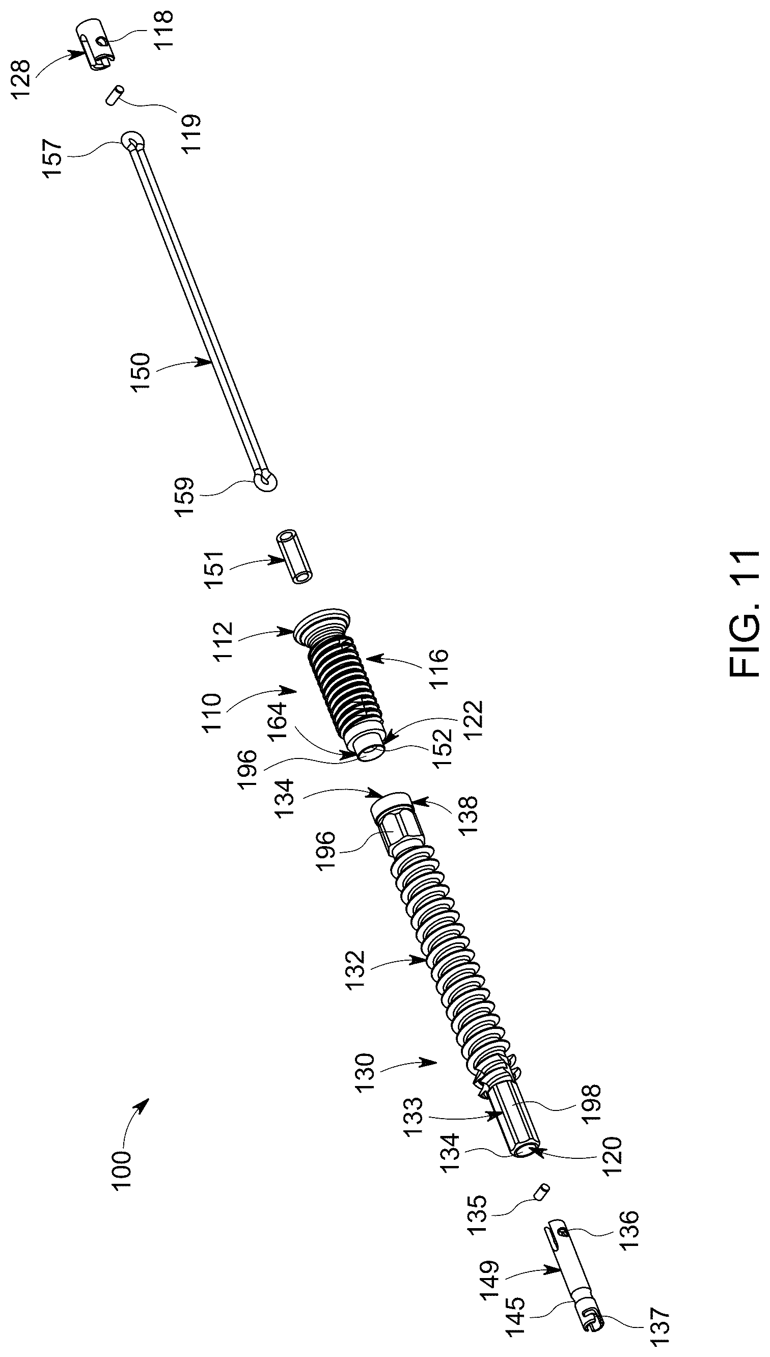 Patent US12303377 Figure 11 – Dynamic fixation implant and method of use