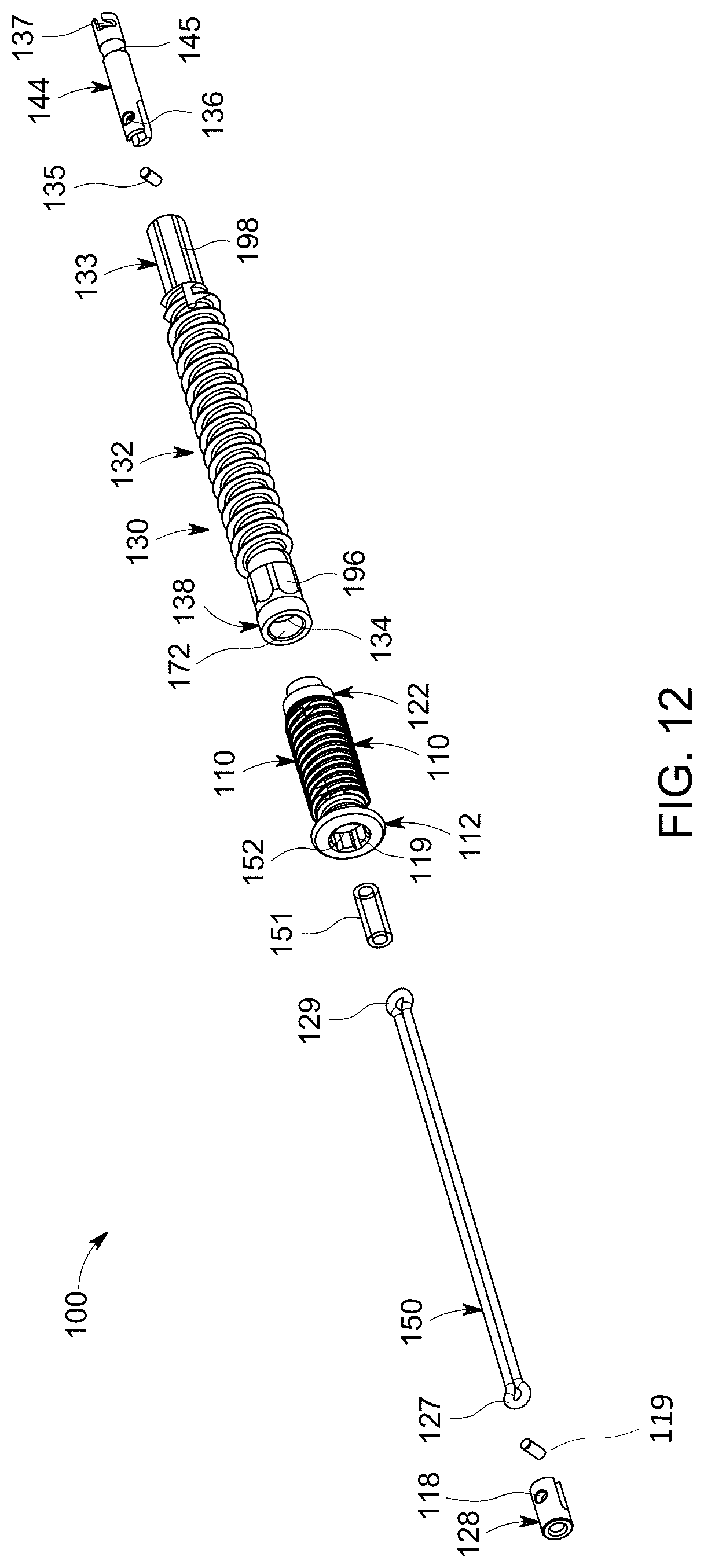 Patent US12303377 Figure 12 – Dynamic fixation implant and method of use