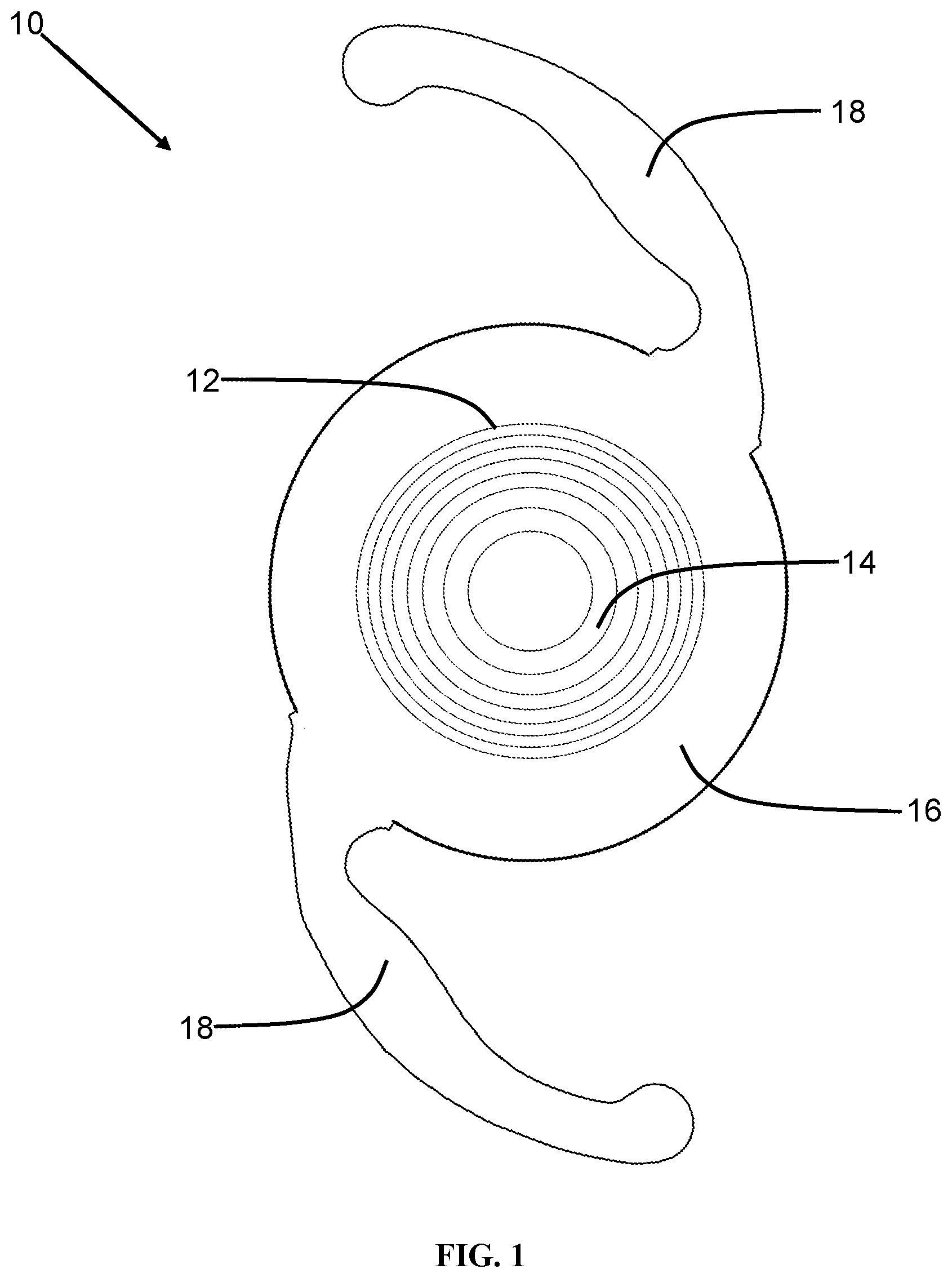 Patent US12303381 Figure 1 – Quint-focal diffractive intraocular lens