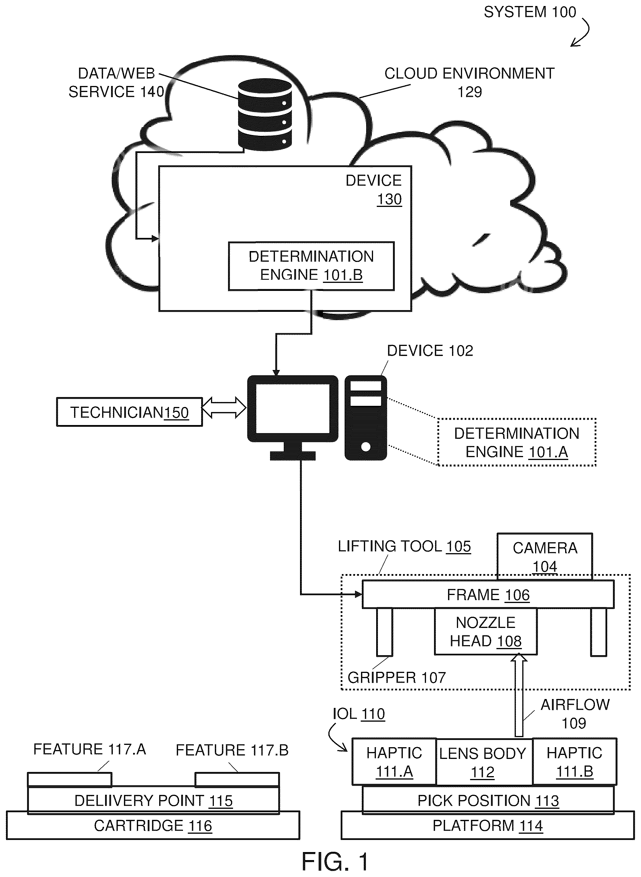 Patent US12303382 — Intraocular lens load assembly system — Figure 1