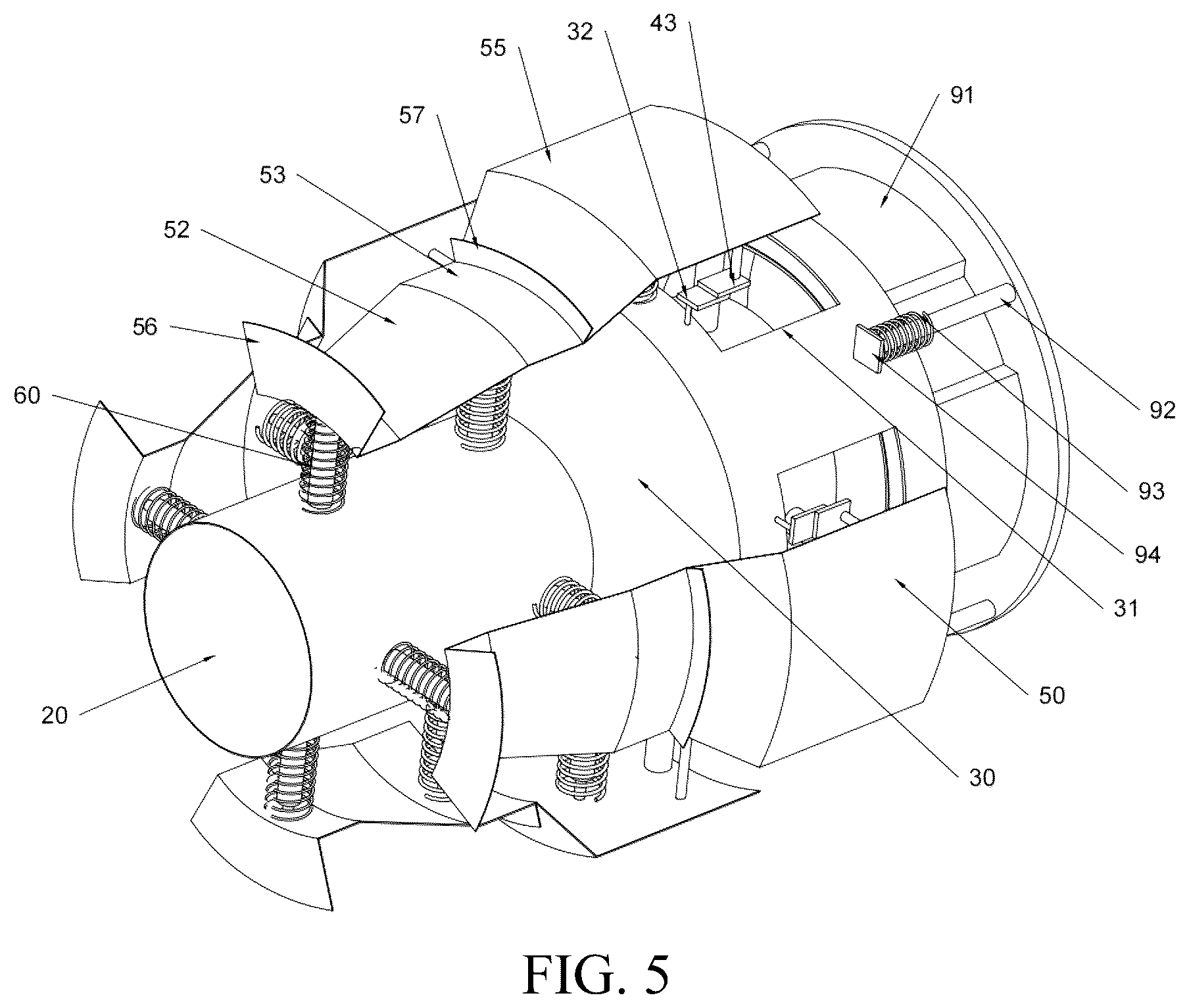 Patent US12303388 Figure 5 – Valve compression apparatus
