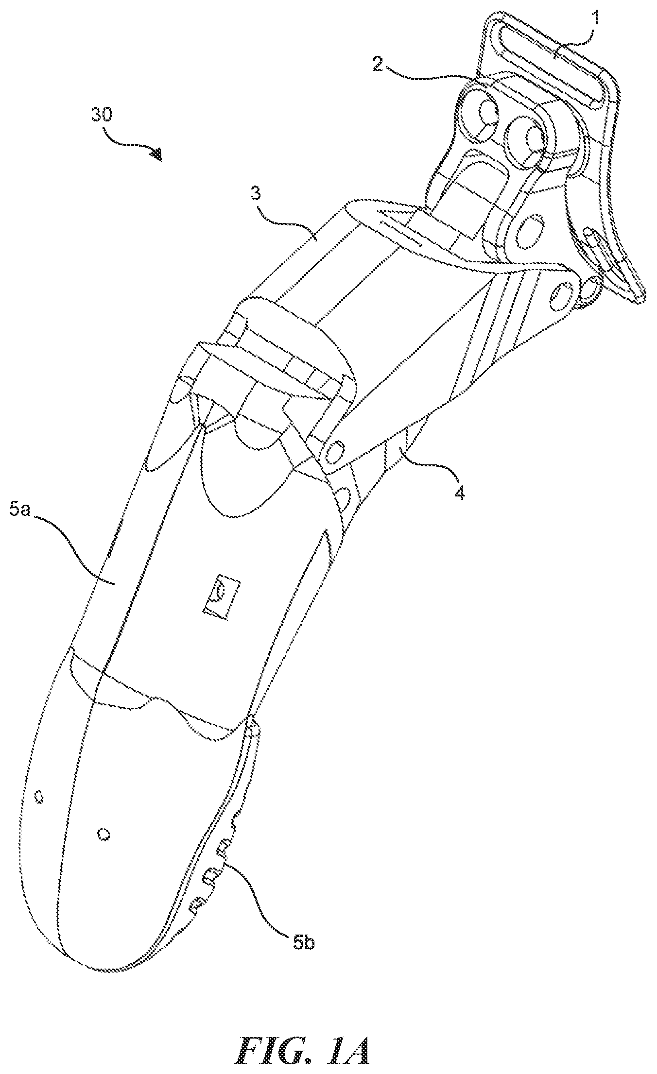 Patent US12303408 Figure 1 – Powered finger with locking rack mechanism