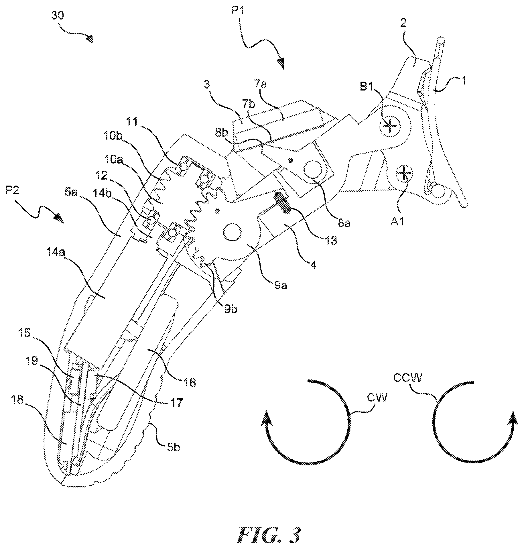 Patent US12303408 Figure 4 – Powered finger with locking rack mechanism