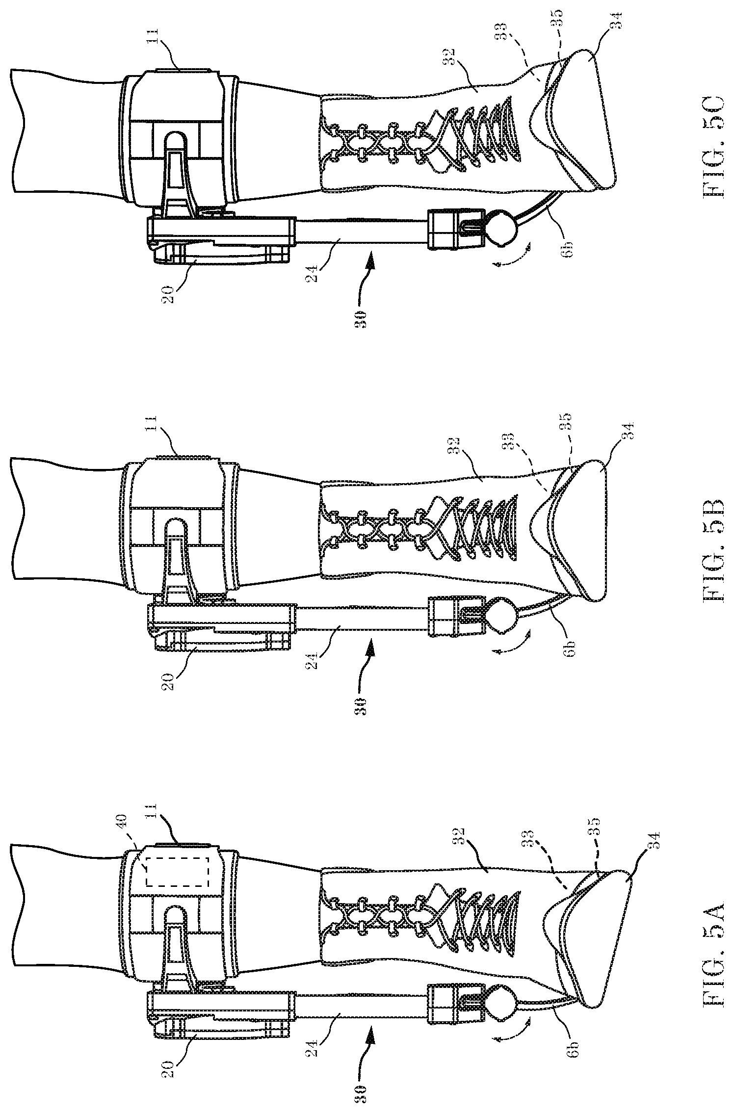 Patent US12303409 Figure 5 – Unidirectional actuated exoskeleton device