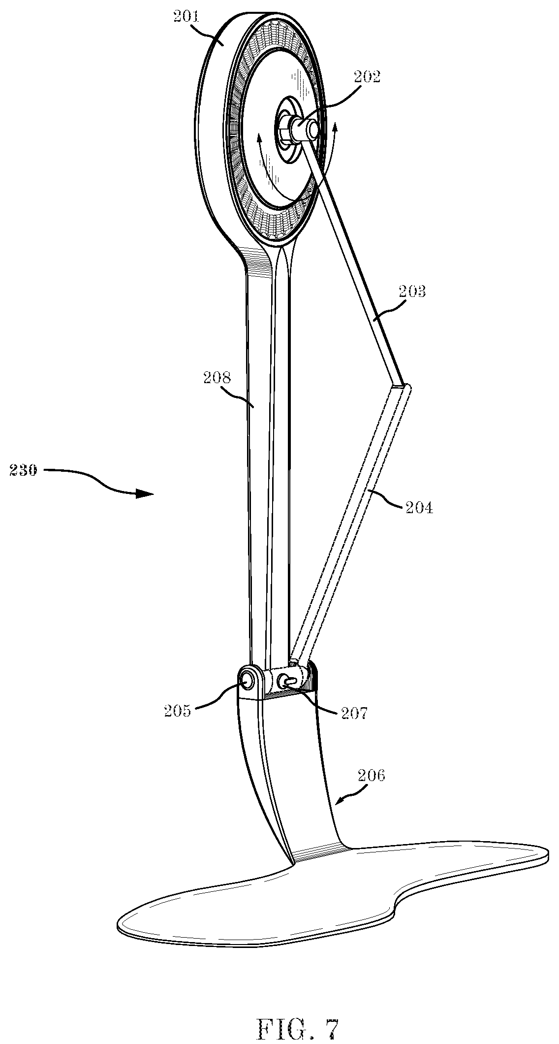 Patent US12303409 Figure 7 – Unidirectional actuated exoskeleton device