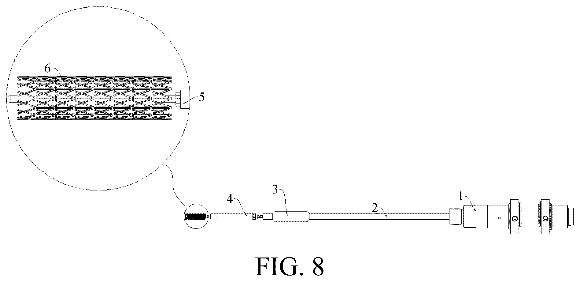 Patent US12303411 Figure 8 – Left ventricular outflow tract stent and delivery system