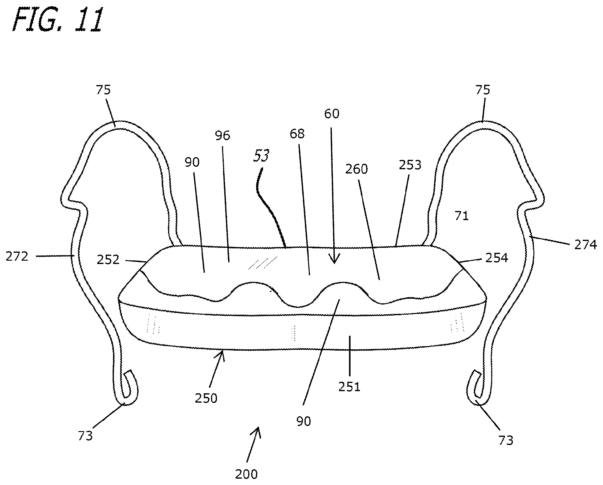 Patent US12303424 Figure 11 – Adjustable sleep apnea oral appliance for use with orthodontic braces