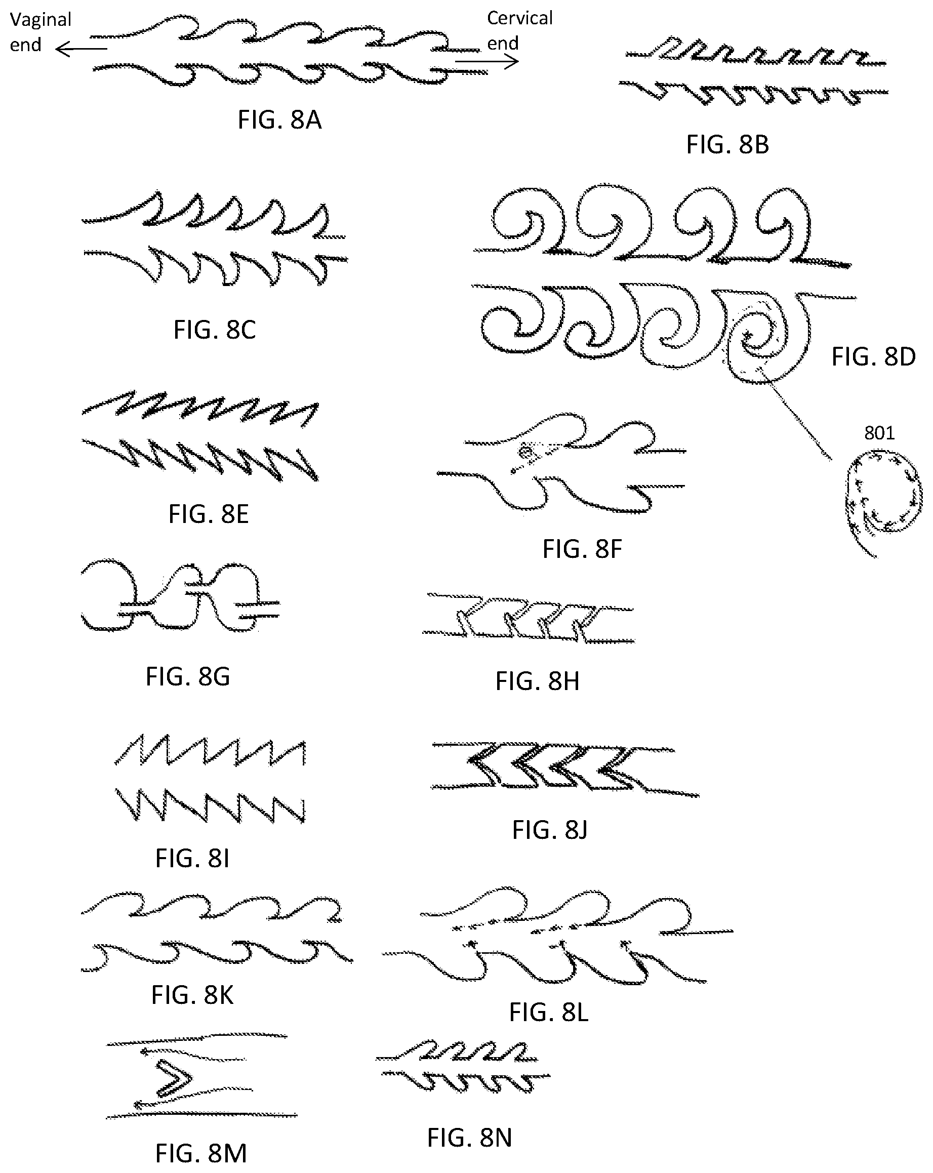 Patent US12303425 Figure 8 – Methods and devices to prevent premature birth, stillbirth, miscarriage, infection, or pregnancy
