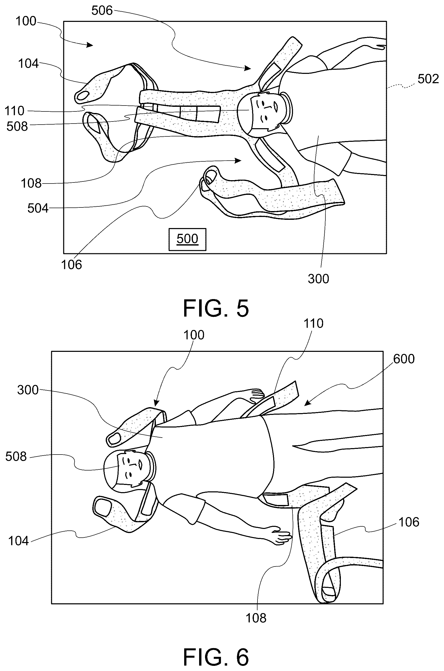 Patent US12303434 Figure 7 – Rescue lift harness