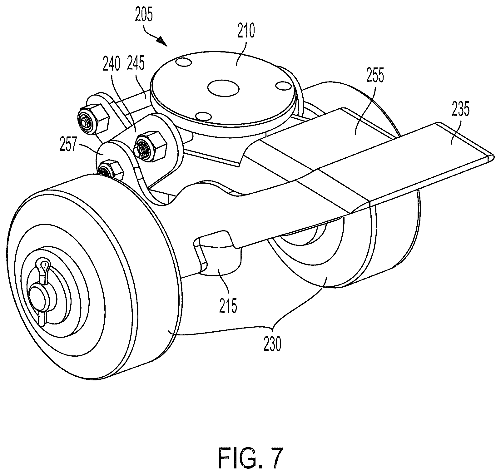 Patent US12303435 Figure 7 – Distraction frame for effecting hip distraction