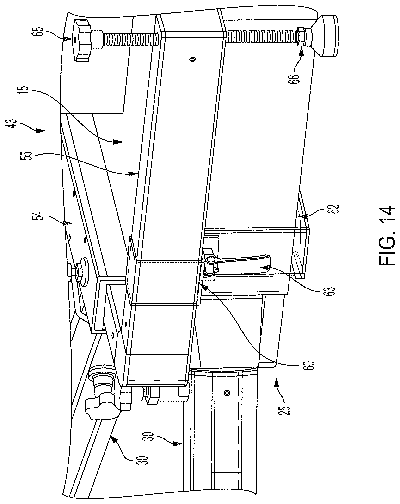 Patent US12303435 Figure 14 – Distraction frame for effecting hip distraction