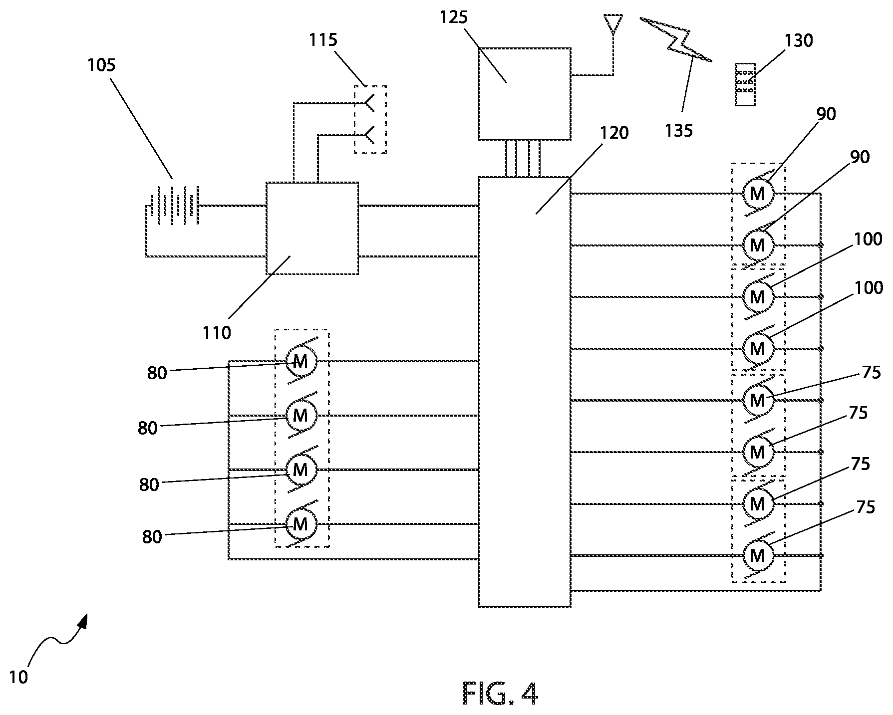 Patent US12303437 Figure 4 – Reclining wheelchair