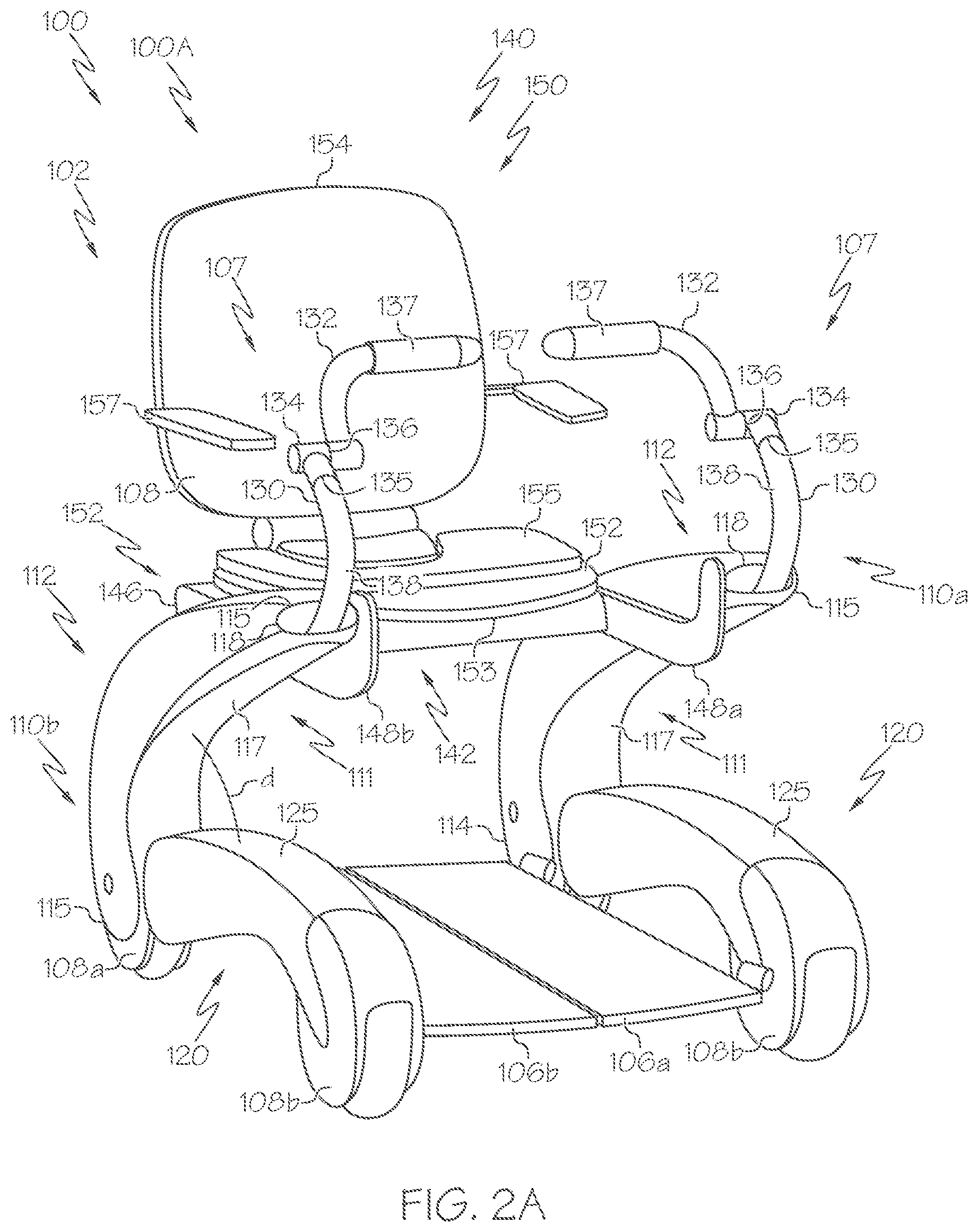Patent US12303438 Figure 2 – Multi-function mobility device