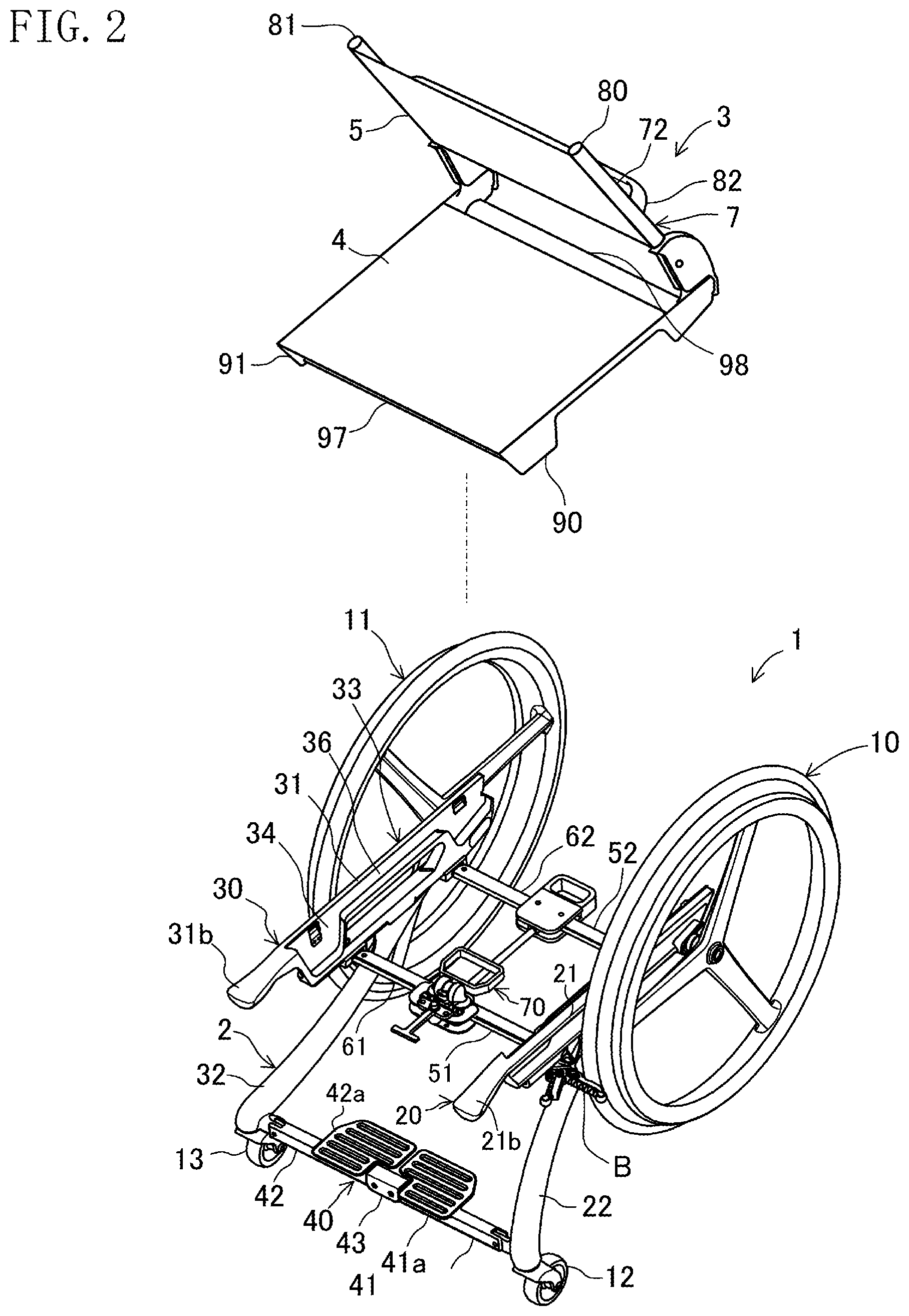 Patent US12303440 Figure 2 – Wheelchair