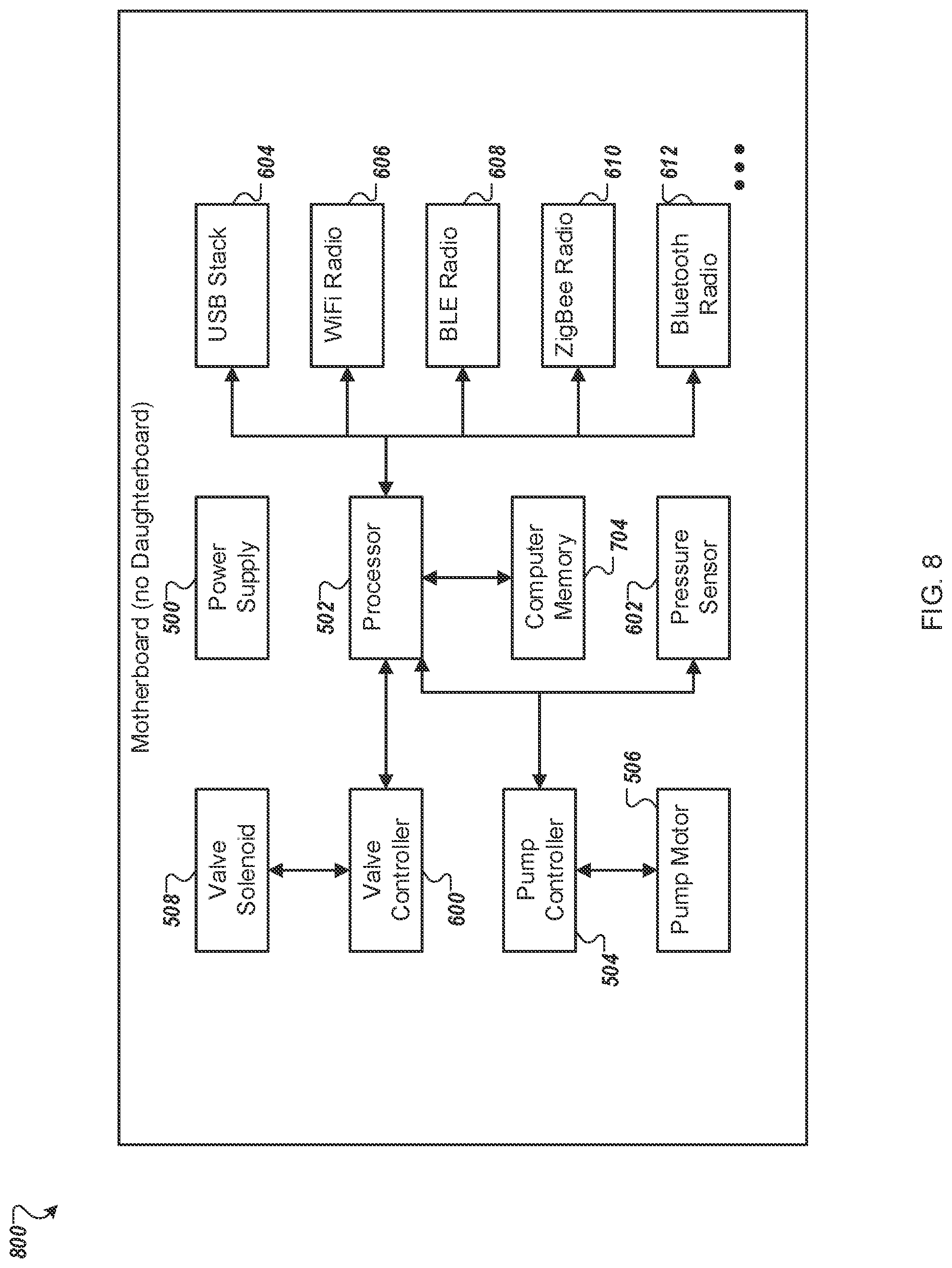 Patent US12303443 Figure 9 – Bed with pressure and force sensors