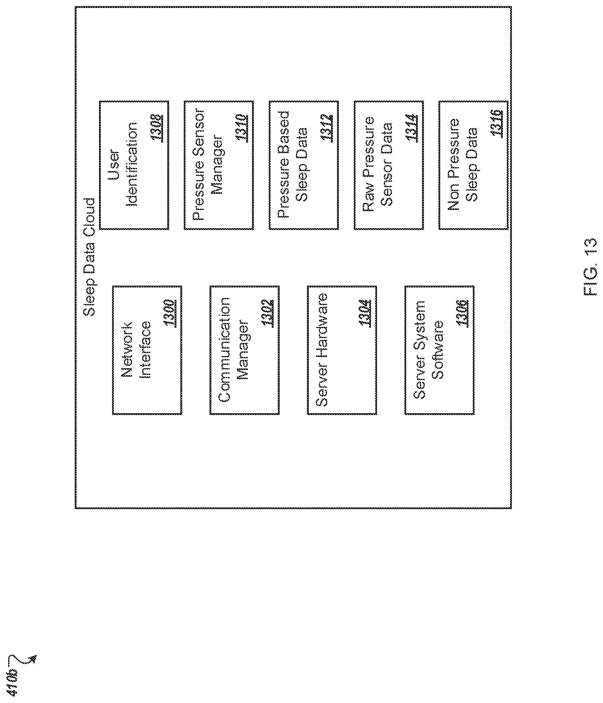 Patent US12303443 Figure 14 – Bed with pressure and force sensors