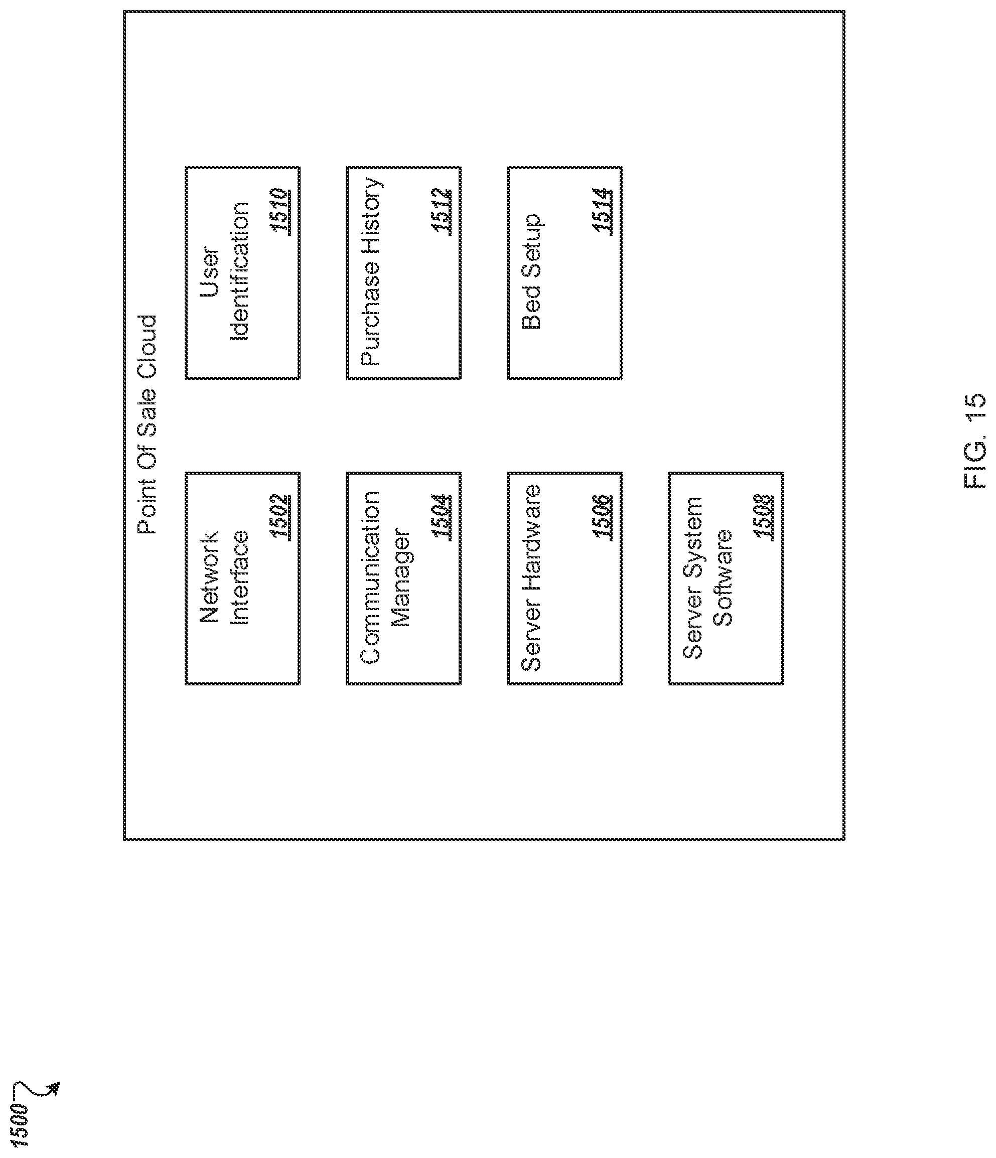 Patent US12303443 Figure 16 – Bed with pressure and force sensors