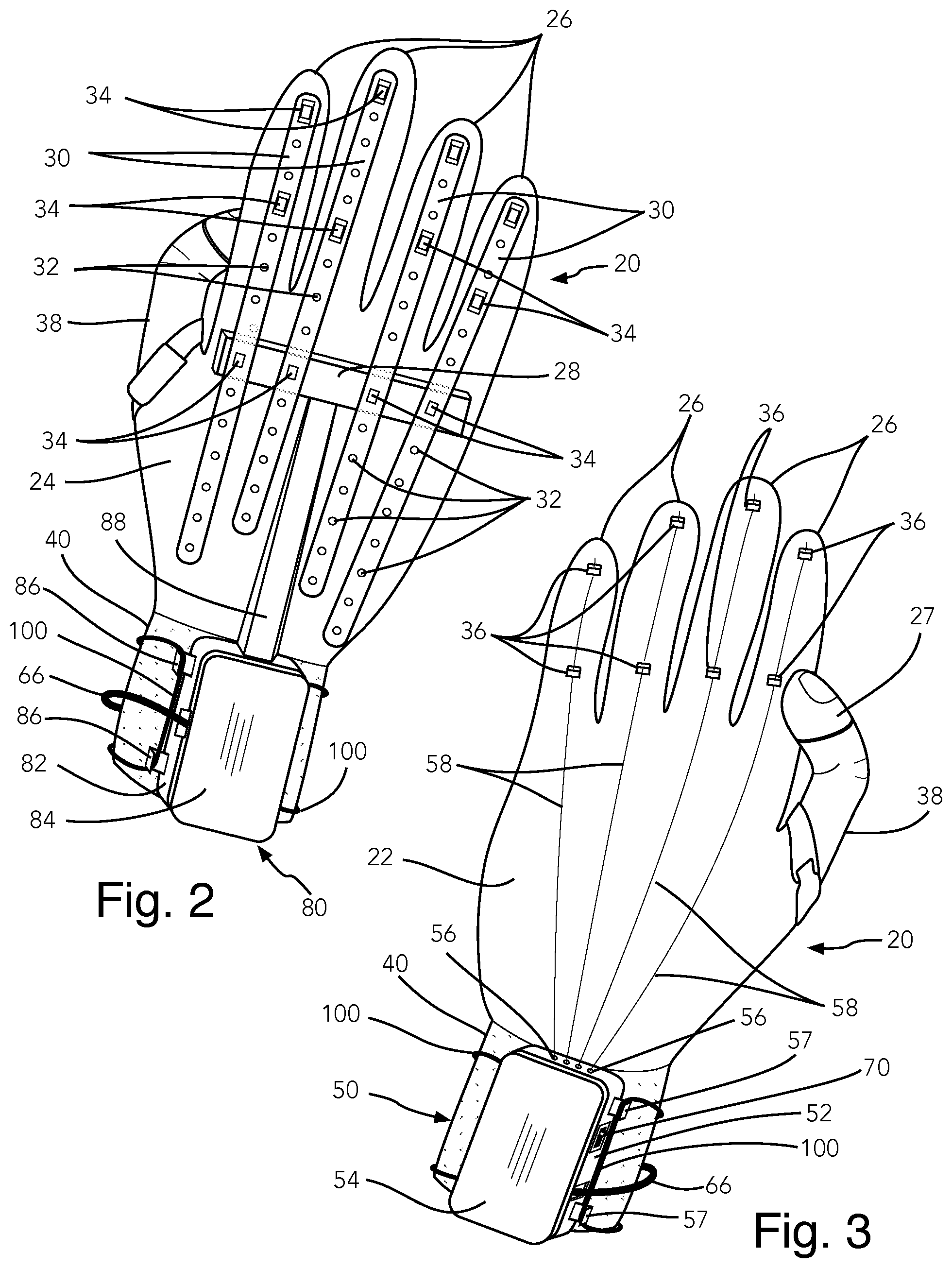Patent US12303447 Figure 2 – Telekinetic bionic glove assembly