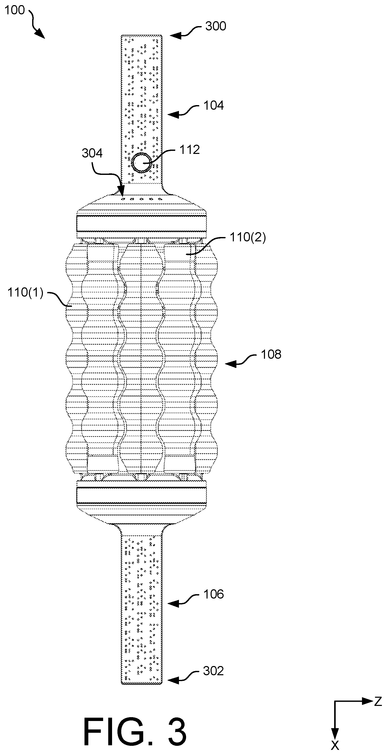 Patent US12303448 Figure 3 – Myofascial device with rotatable assembly