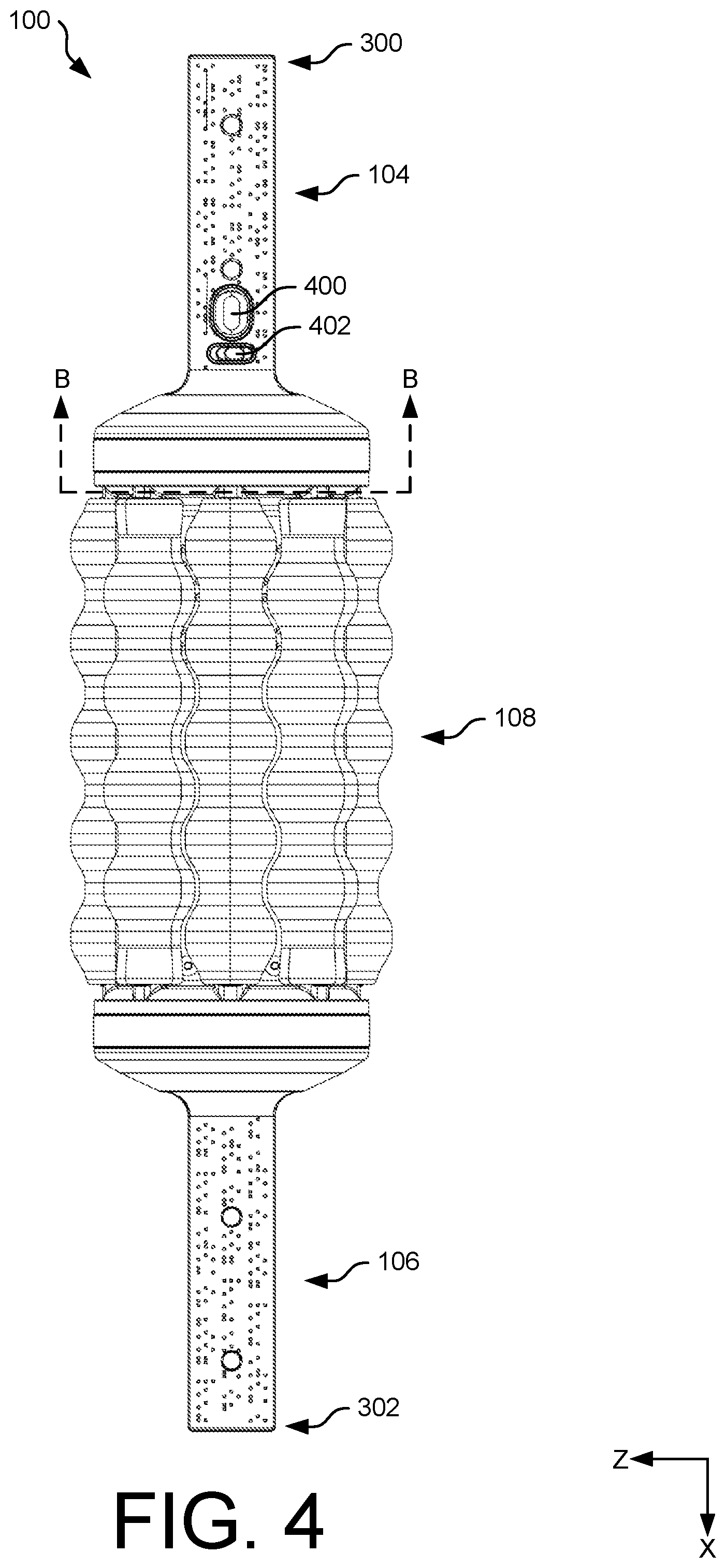Patent US12303448 Figure 4 – Myofascial device with rotatable assembly