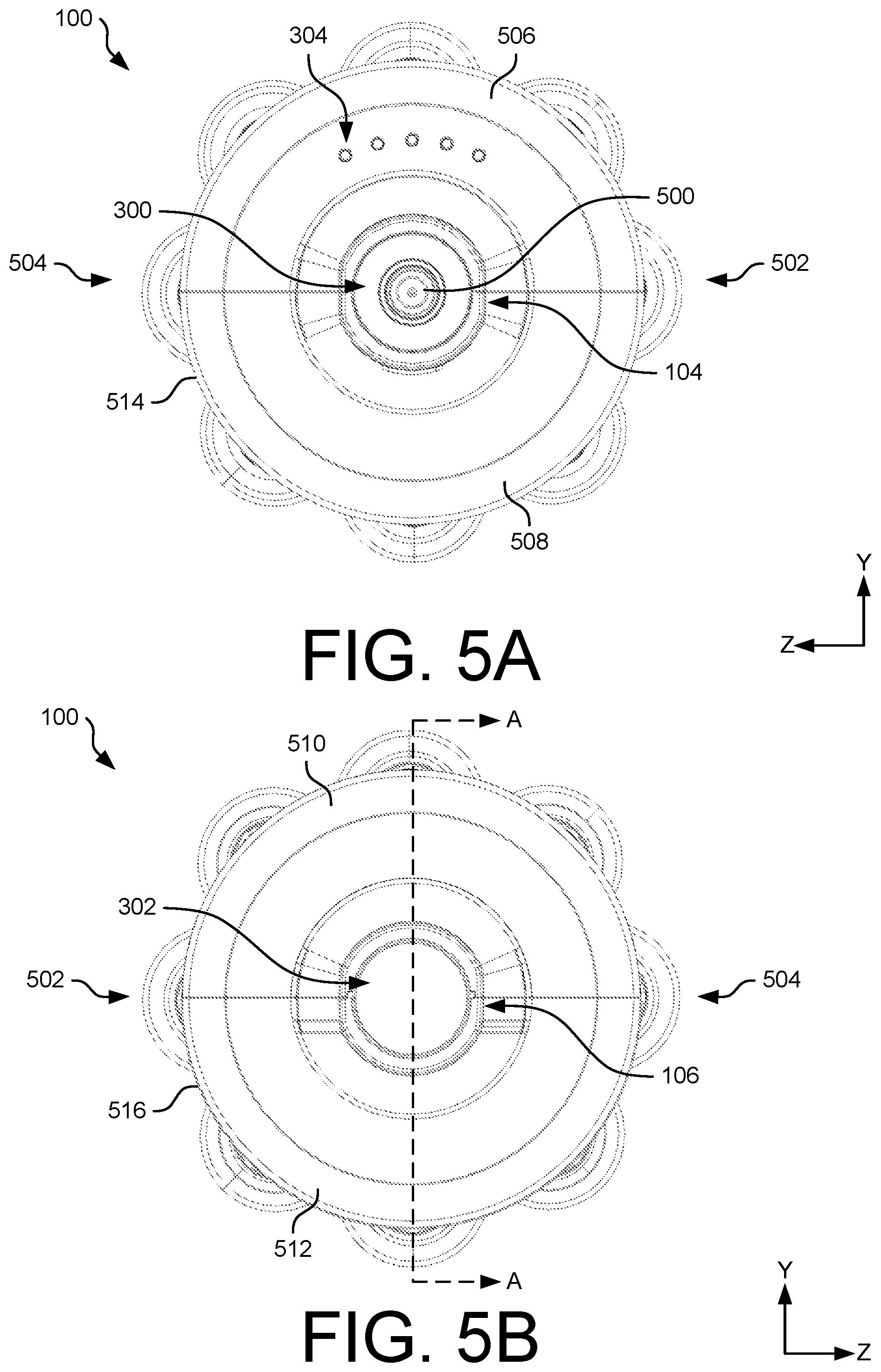 Patent US12303448 Figure 5 – Myofascial device with rotatable assembly