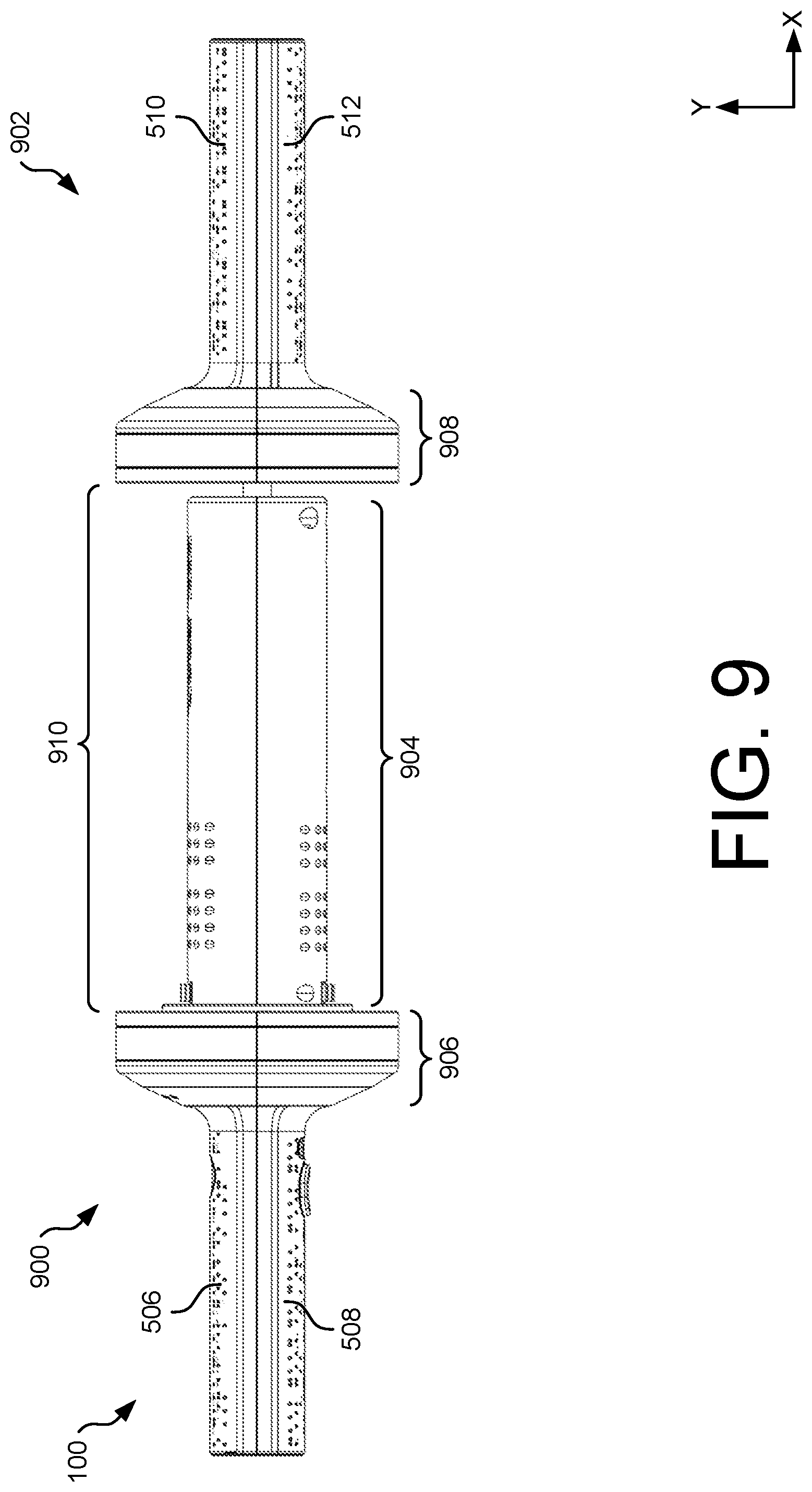 Patent US12303448 Figure 9 – Myofascial device with rotatable assembly