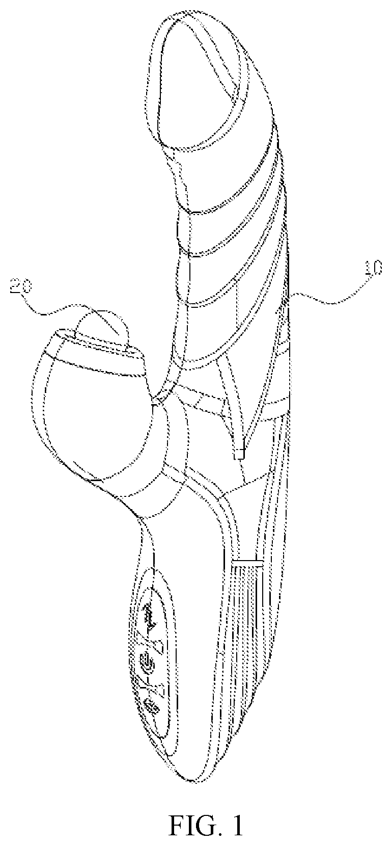 Patent US12303449 Figure 1 – Massager with massage ball
