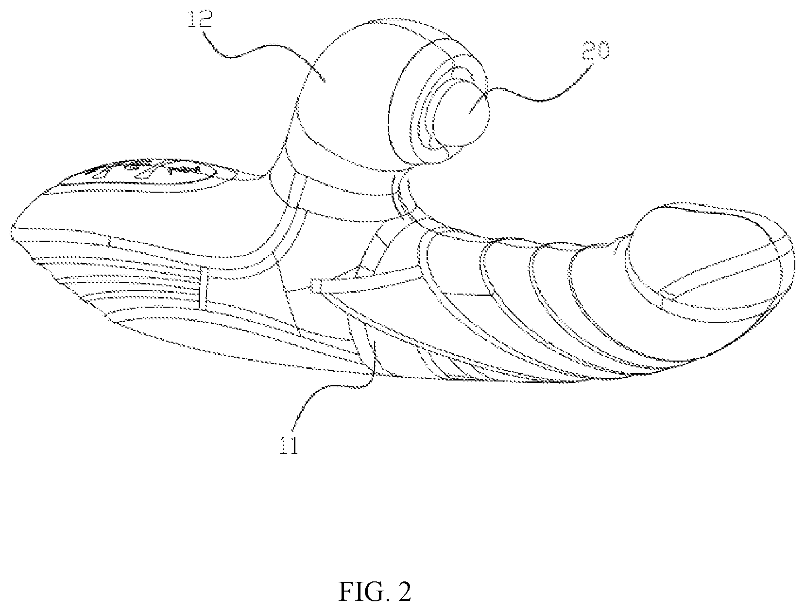 Patent US12303449 Figure 2 – Massager with massage ball